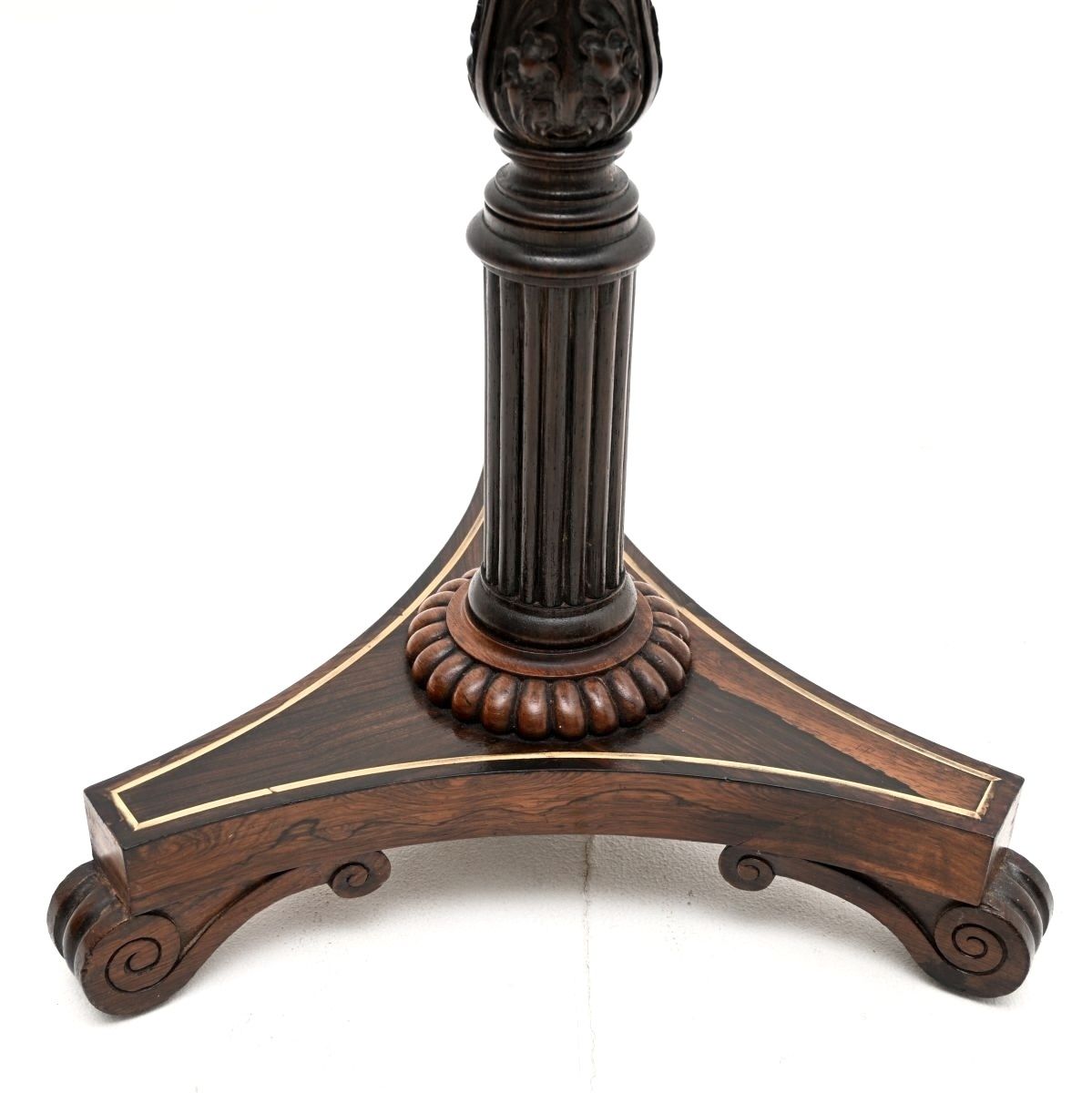 Antique William IV Period Rosewood And Brass Side Table photo 1528.0
