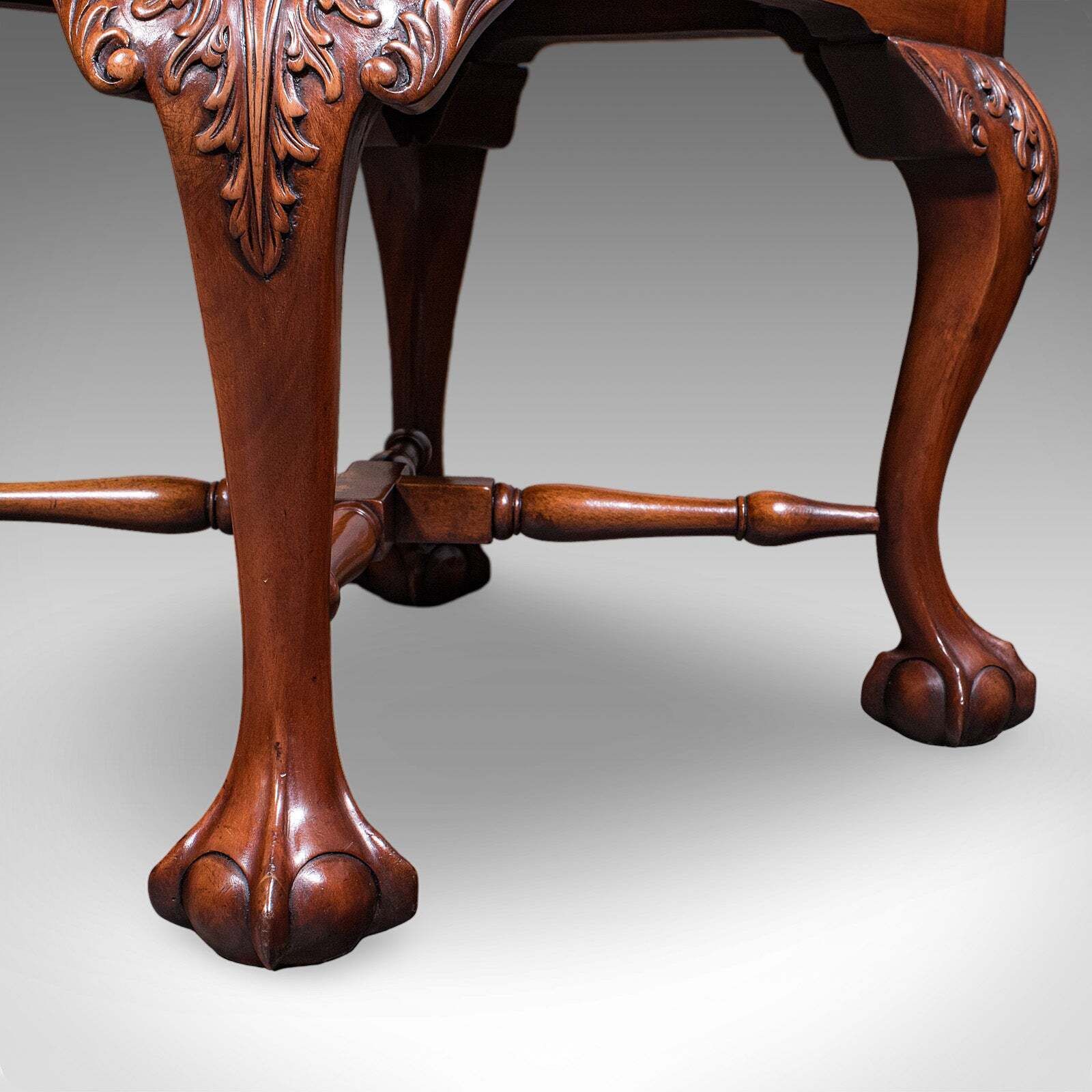 1221.0 Antique Corner Armchair, English, Dressing Seat, Georgian Revival, Edwardian photo