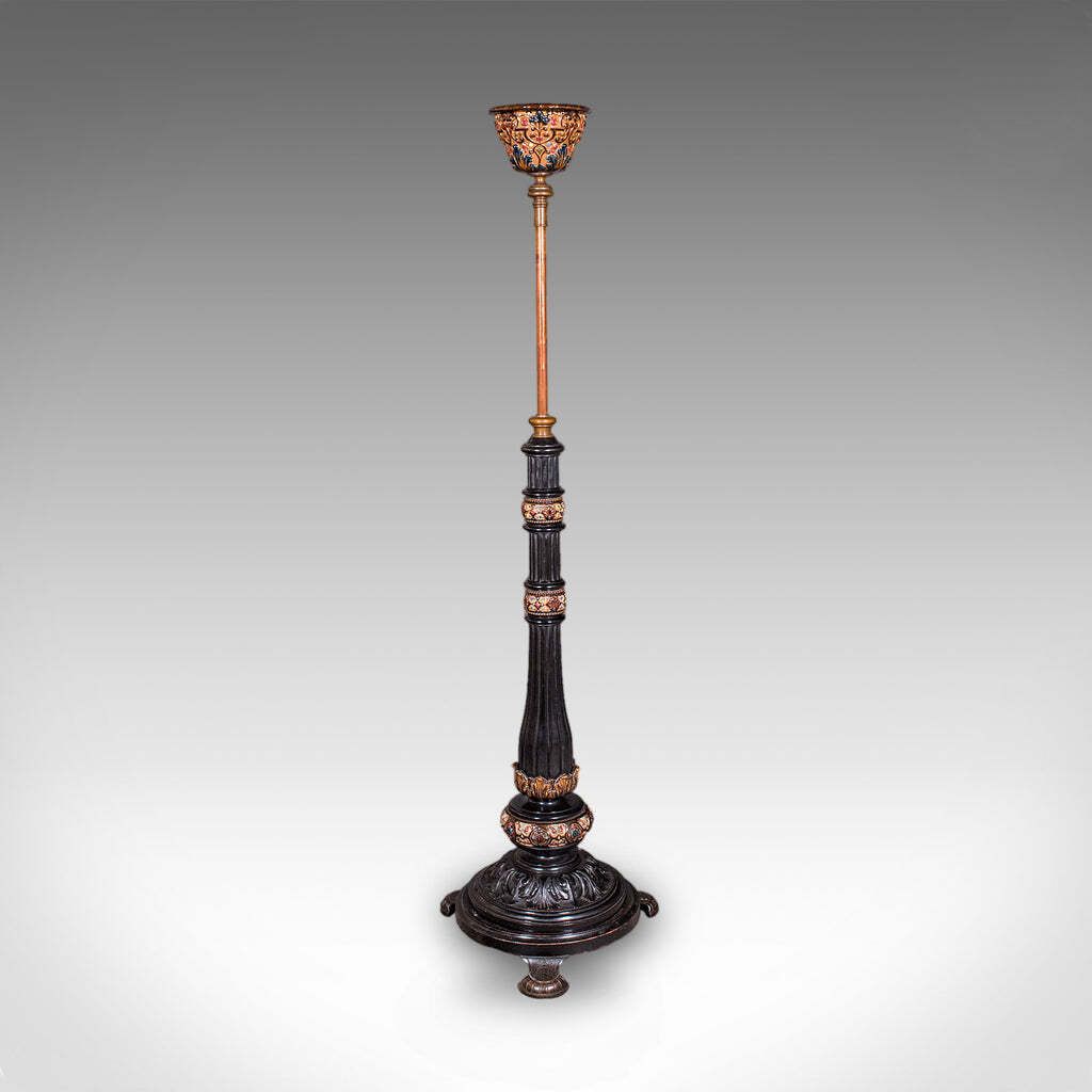 Antique Hanging Plant Stand, English, Aesthetic Movement, Adjustable, Victorian photo vinterior