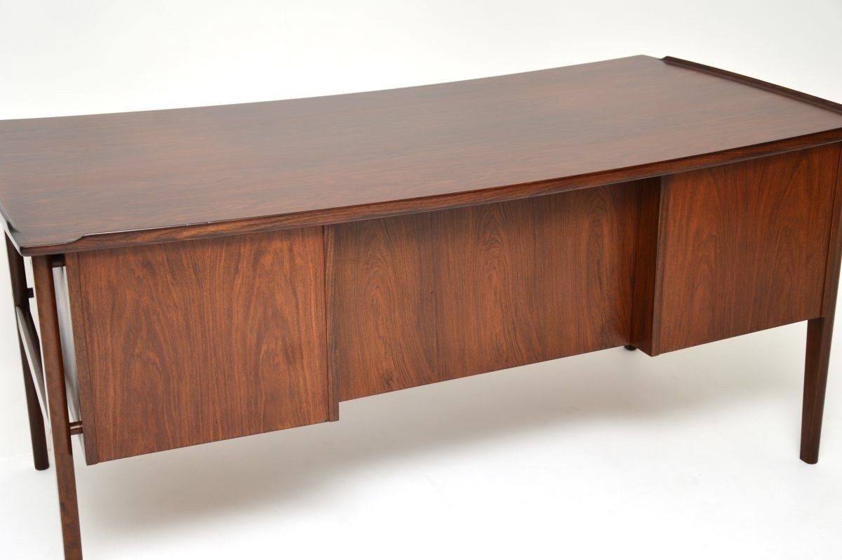 Furniture Danish Vintage Rosewood Executive Desk photo