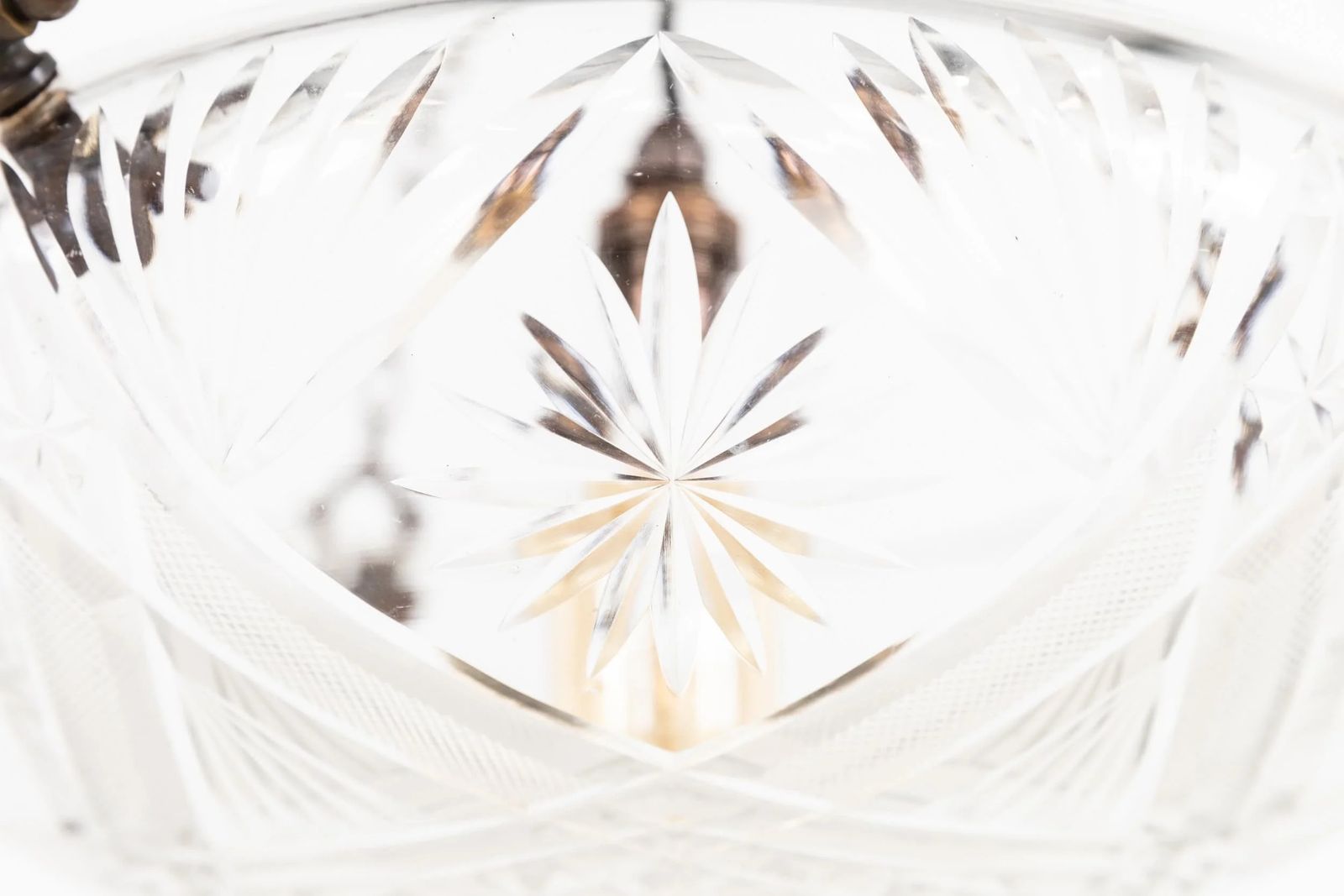 Art Deco Cut Glass Plafonnier Pendant Light photo vinterior