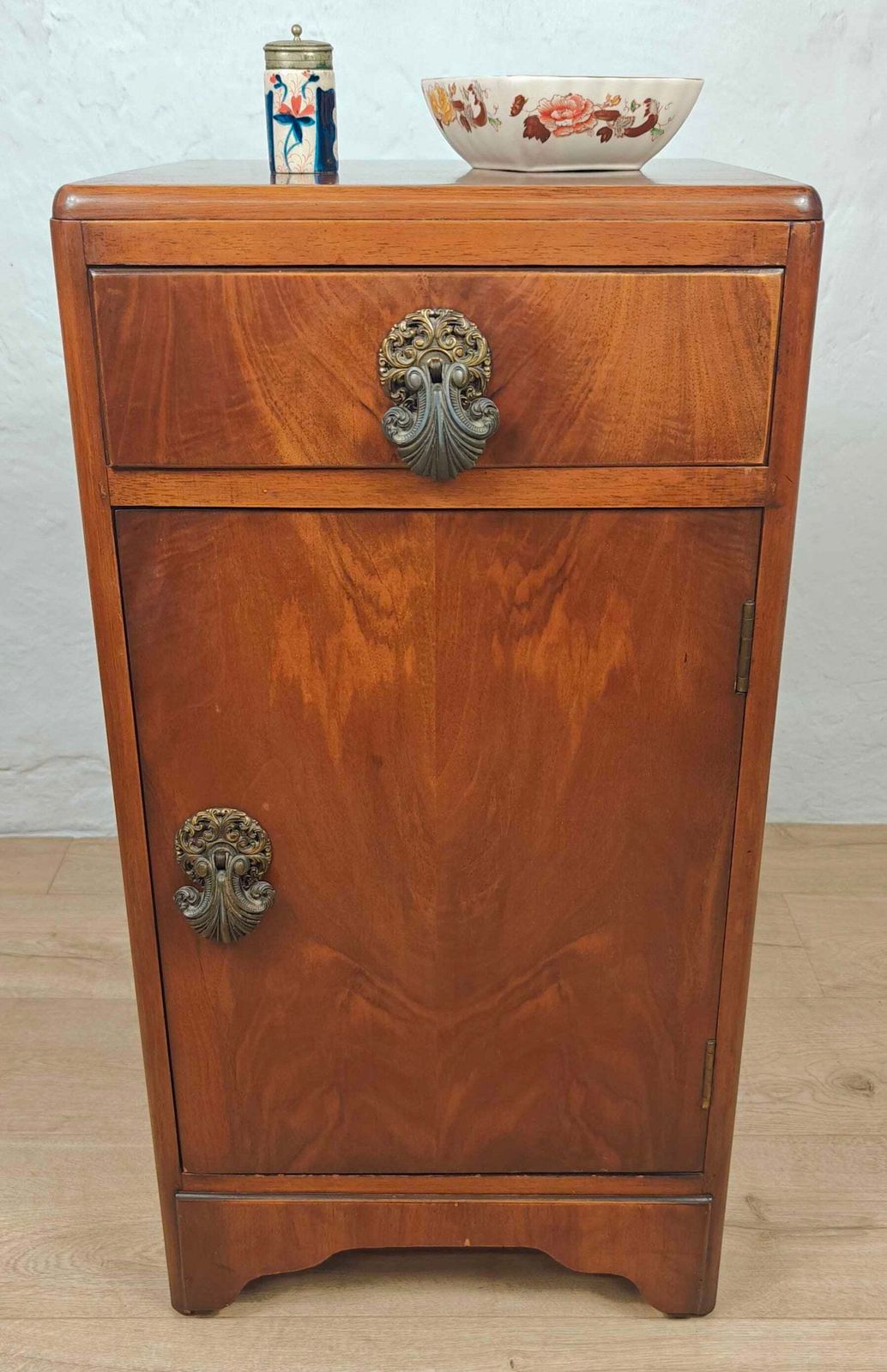 Vintage Bedside Cabinet B&E Furniture Walnut Mid 20th Century