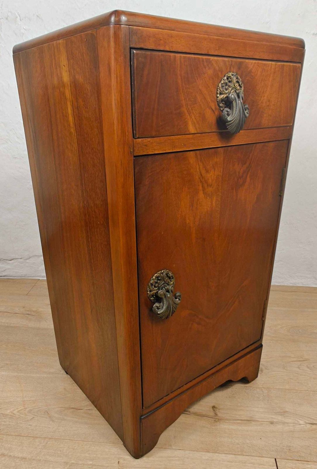 Vintage Bedside Cabinet B&E Furniture Walnut Mid 20th Century photo Furniture