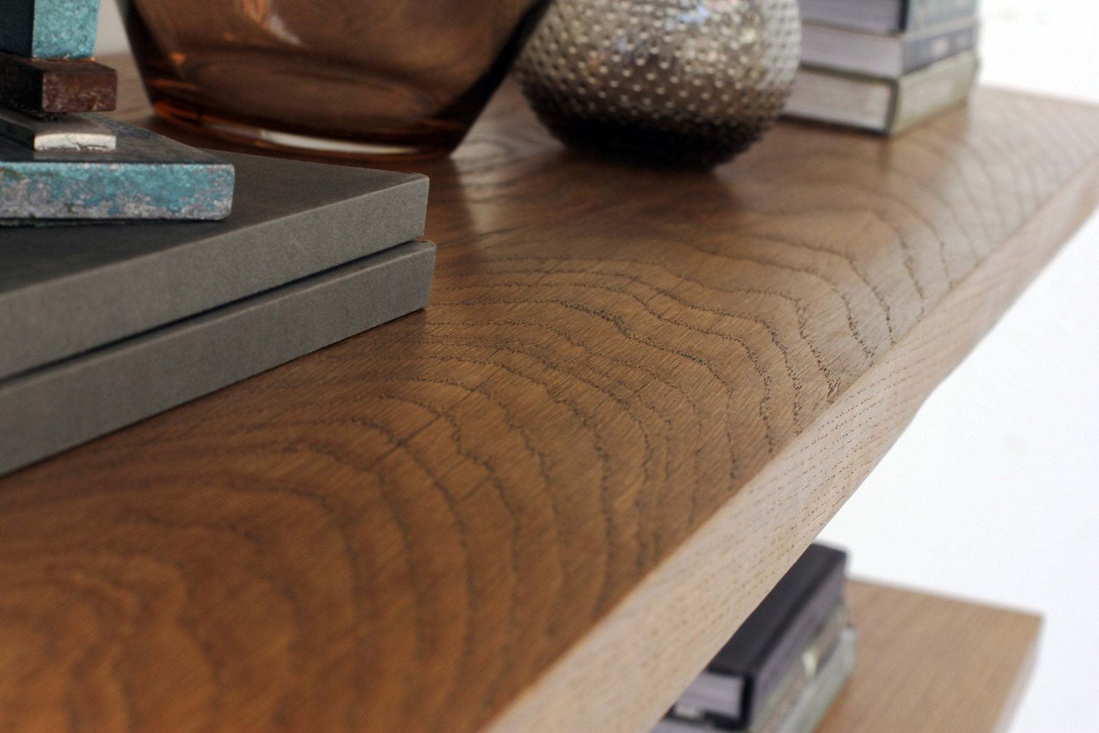 Struan Bent Galvanised Steel Pipe And Premium Oak Bookcase   Bespoke Industrial Furniture photo for sale