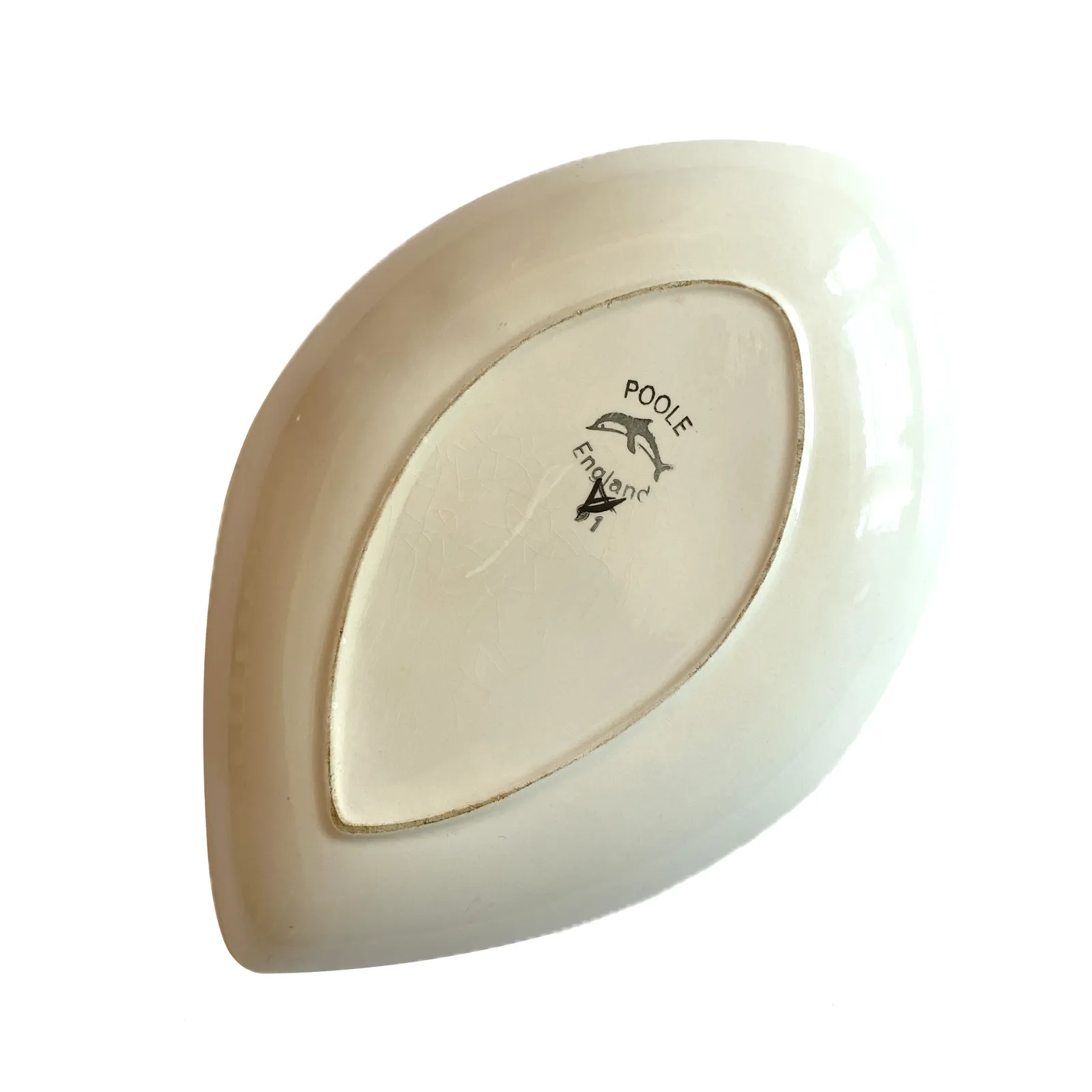 Poole Pottery Delphis Teardrop Dish door Anita Lawrence, Engels keramiek jaren 1970 photo furniture