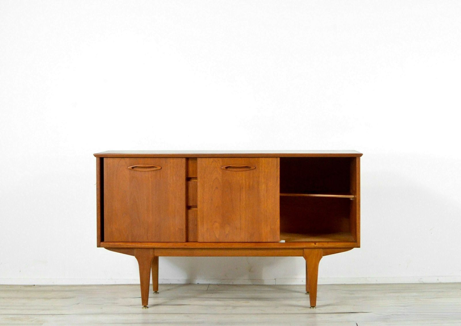 Midcentury 'Jentique' Danish Style Petite Teak Sideboard. Vintage Modern / Danish / Scandinavian Style photo vintage