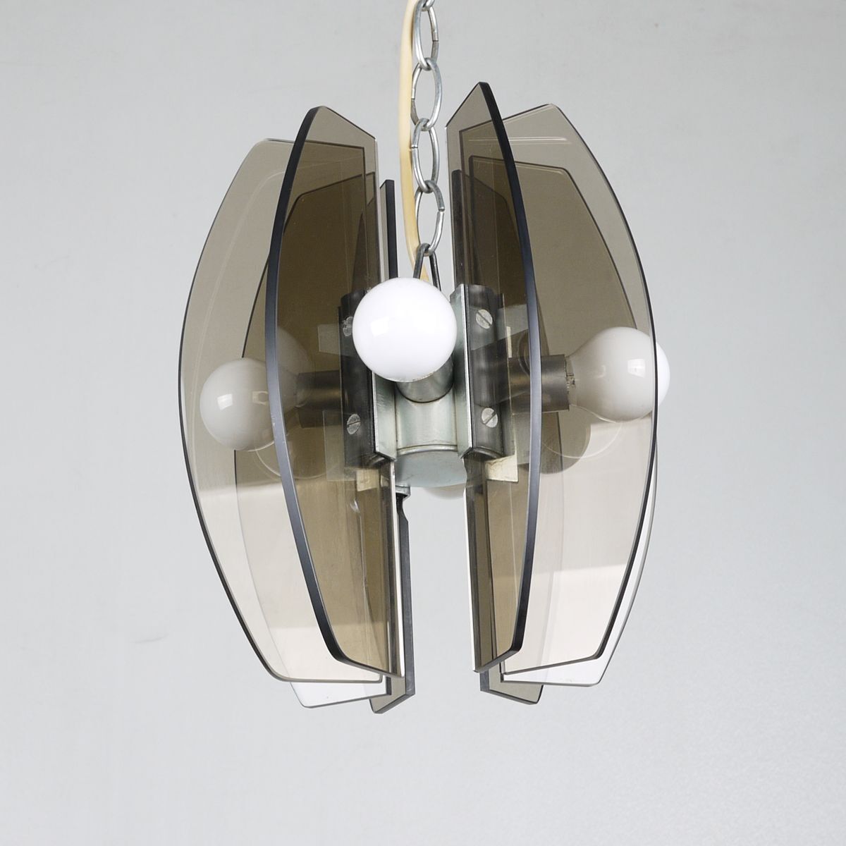 Fontana Arte Style Glass Pendant 1970s photo buy