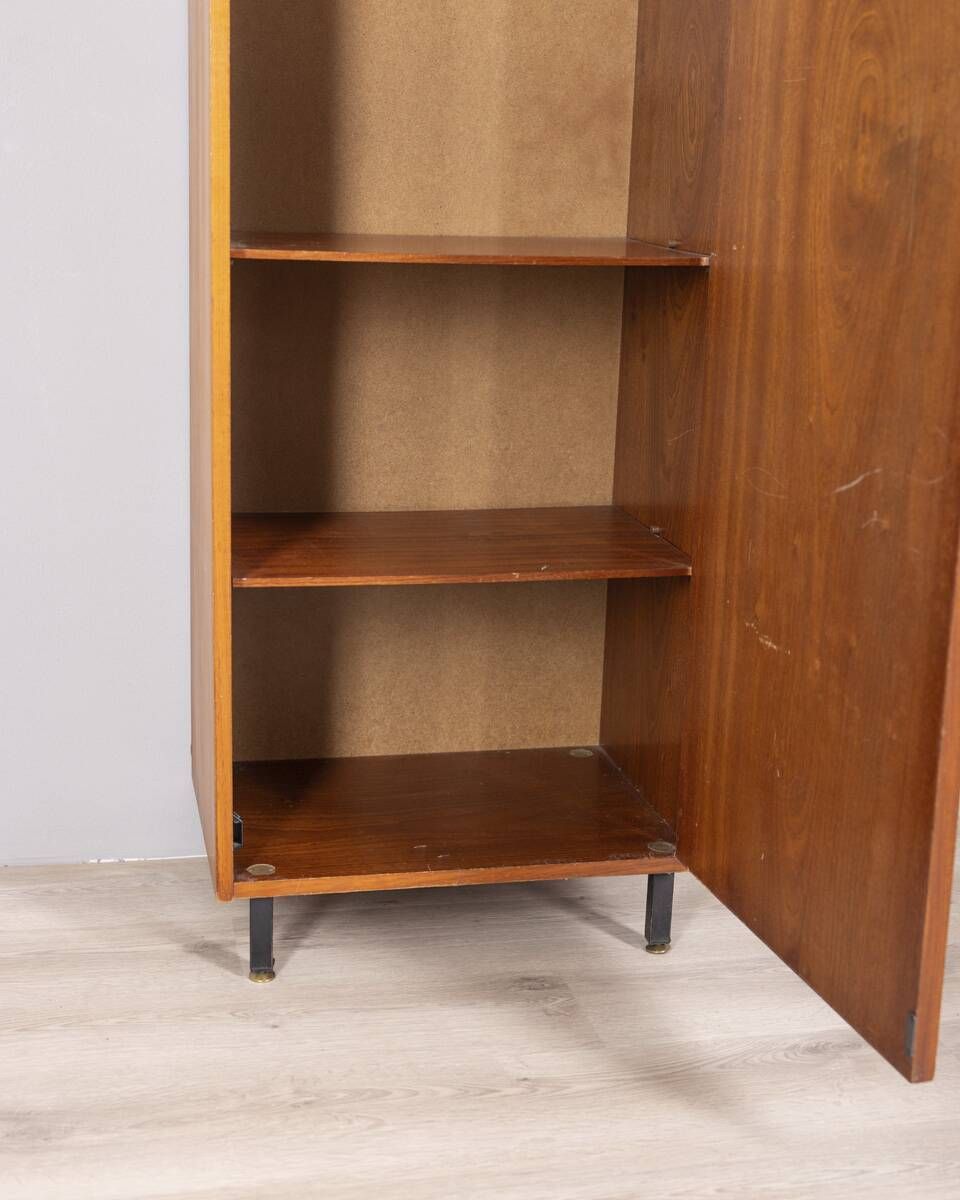 Vintage 1960s Wooden Wardrobe Designed By Zam Milano Italy photo vintage