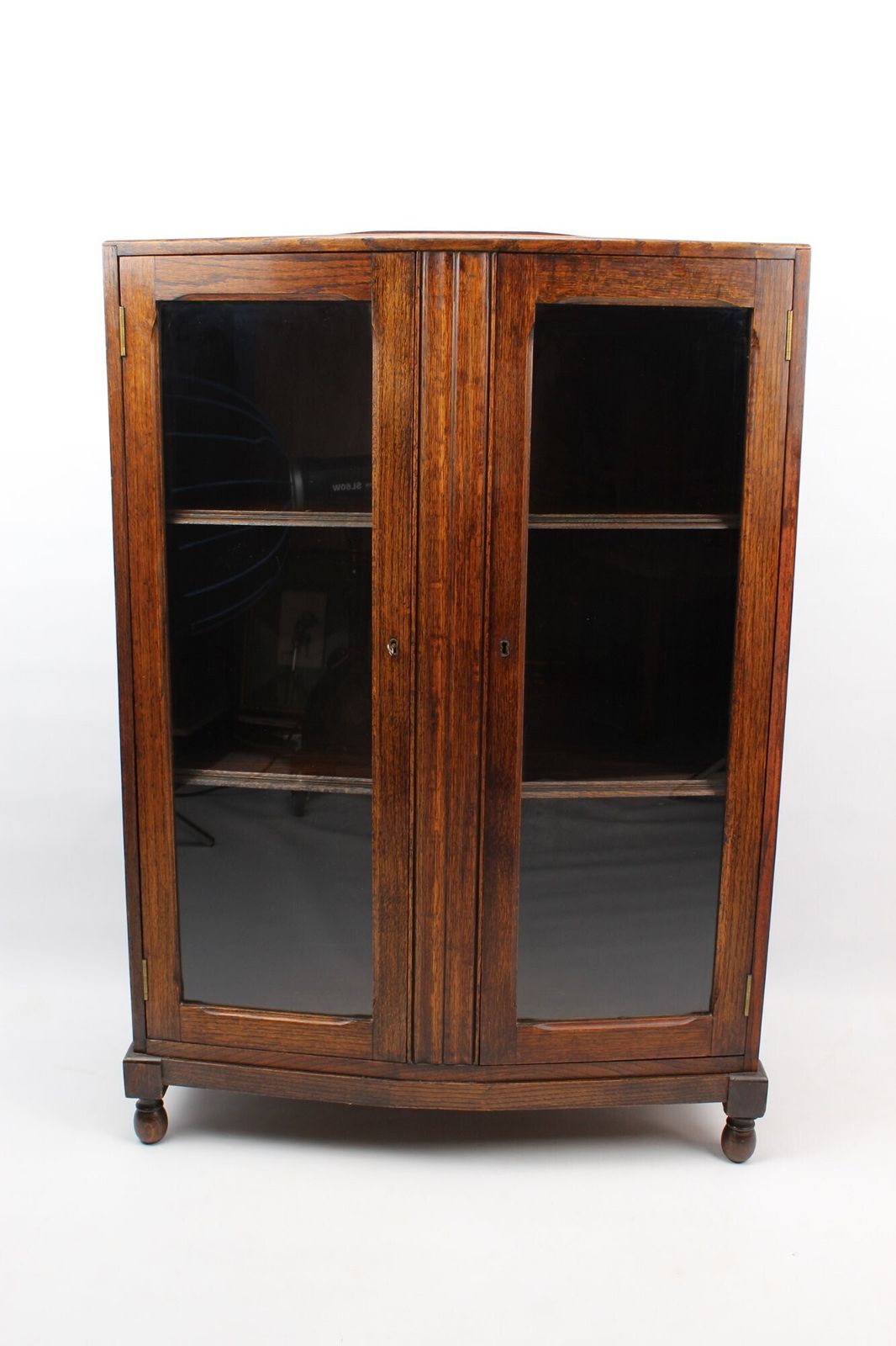 Small & Slim 1920s Oak Bookcase photo for sale