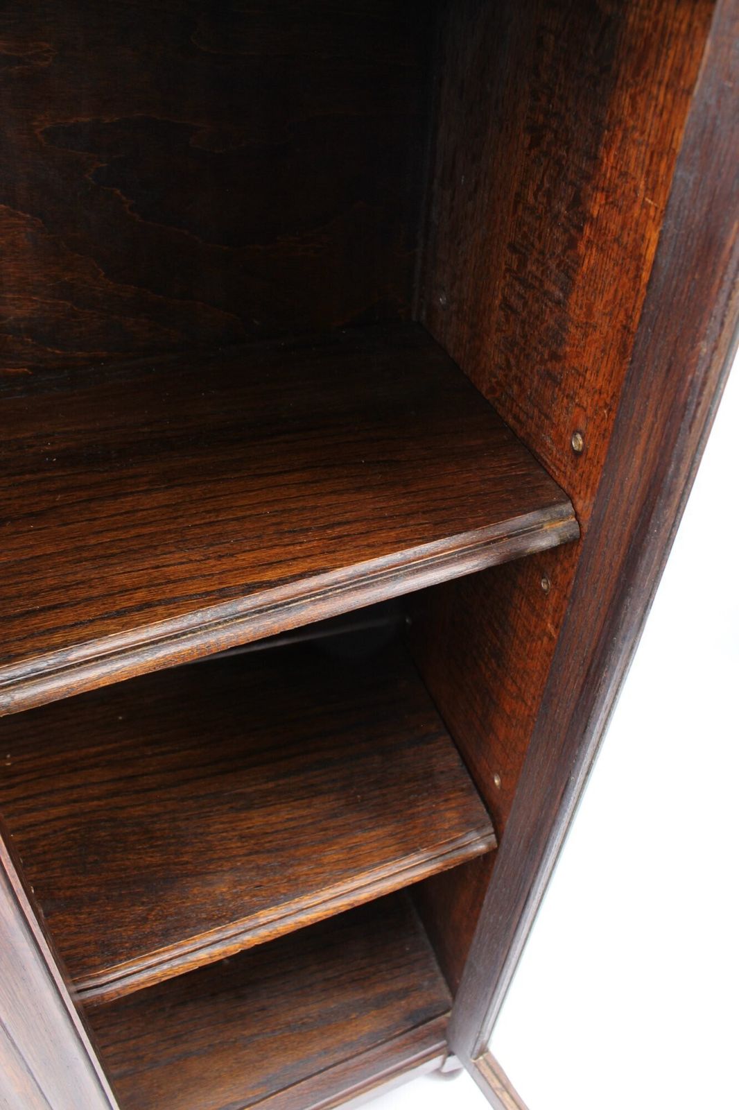 Small & Slim 1920s Oak Bookcase photo vintage