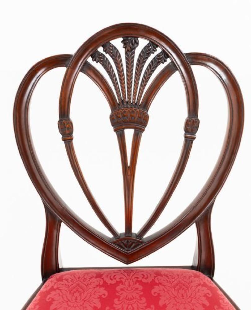 Set Prince Of Wales Dining Chairs Mahogany 12 photo 5650.0