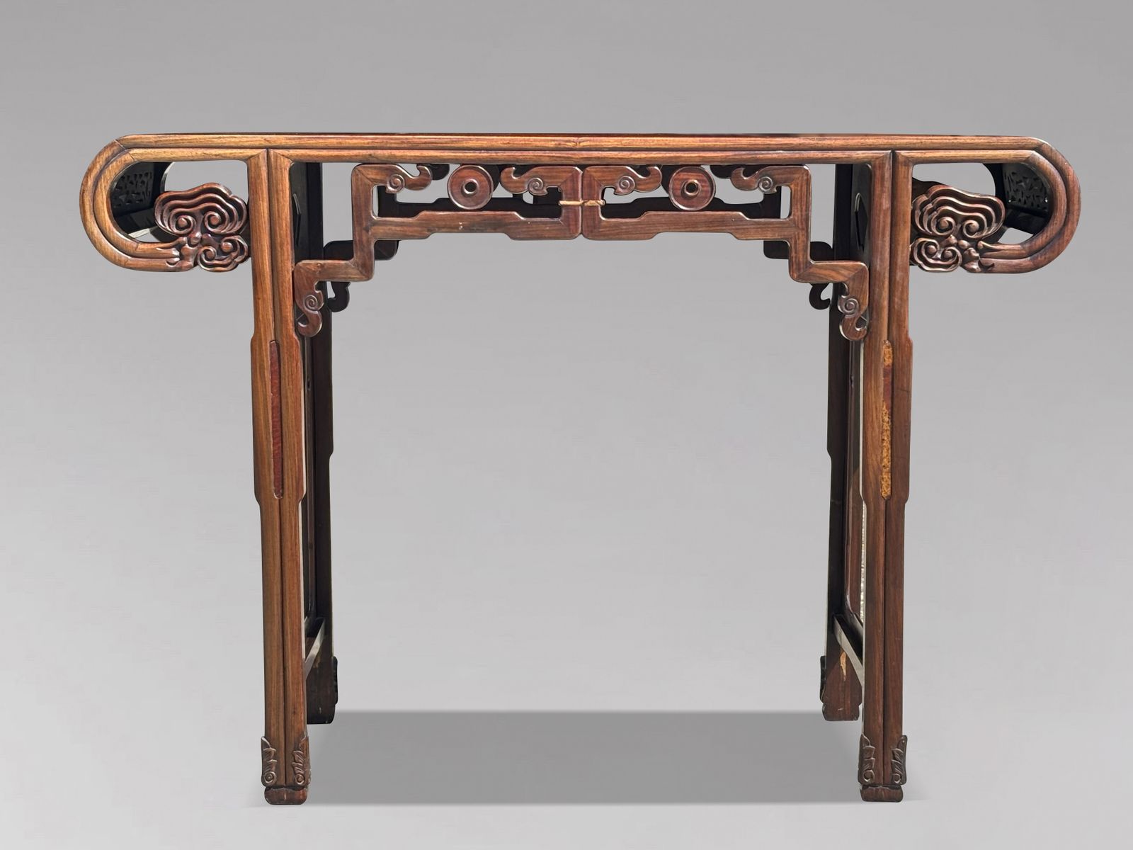 Late 19th Century Chinese Hongmu & Amboyna Altar Table photo Furniture