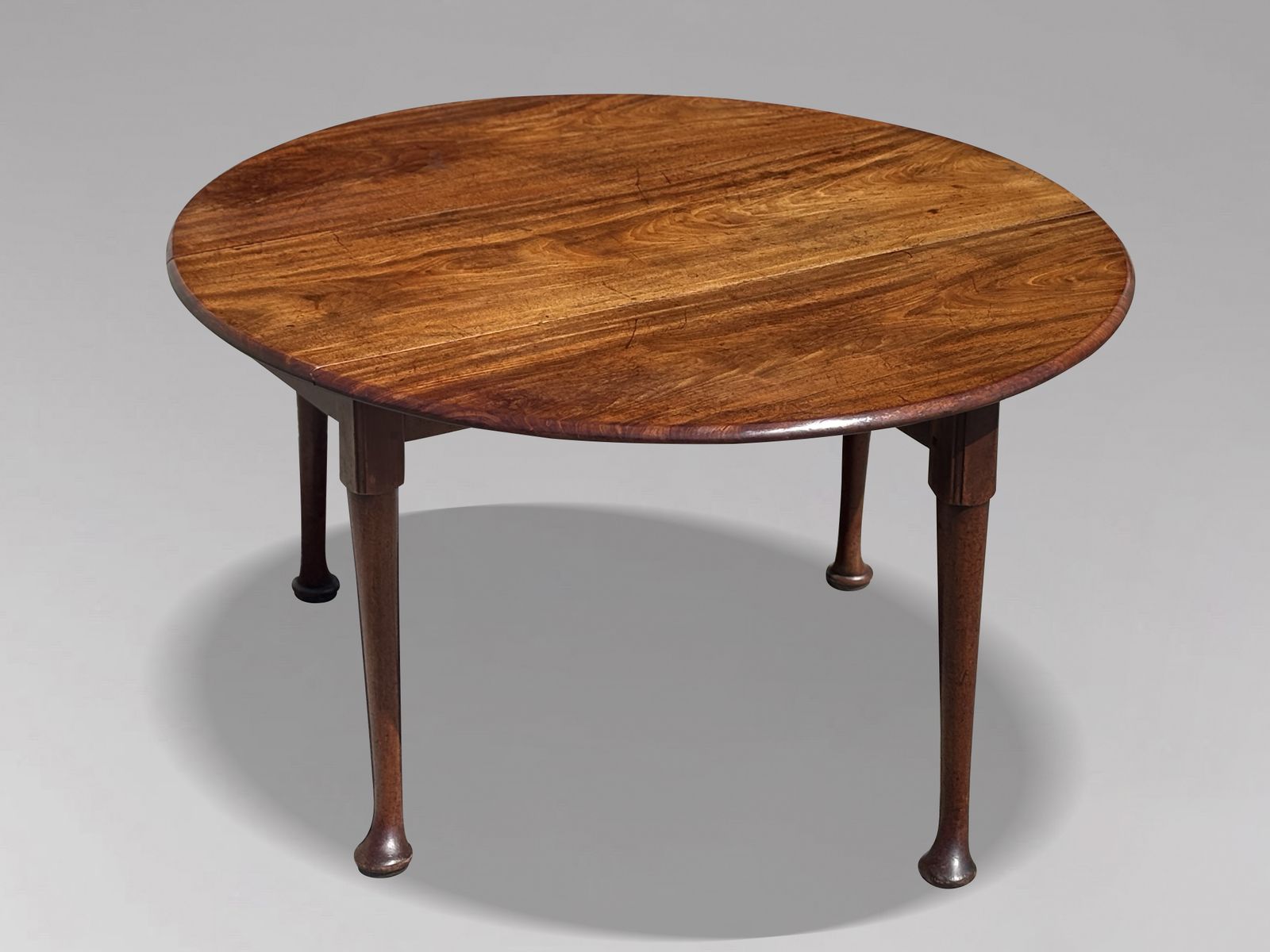 Mid 18th Century George II Period Mahogany Drop Leaf Dining Table photo vintage