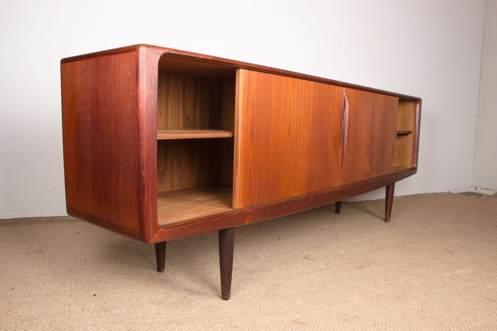3500.0 Danish Teak Sideboard By Henry Walter Klein For Bramin 1960. photo
