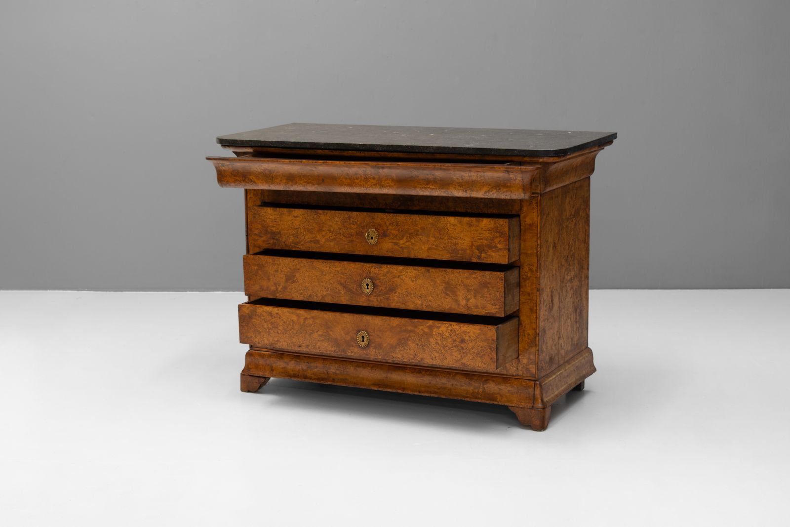 Marble Top Elm Commode photo Furniture