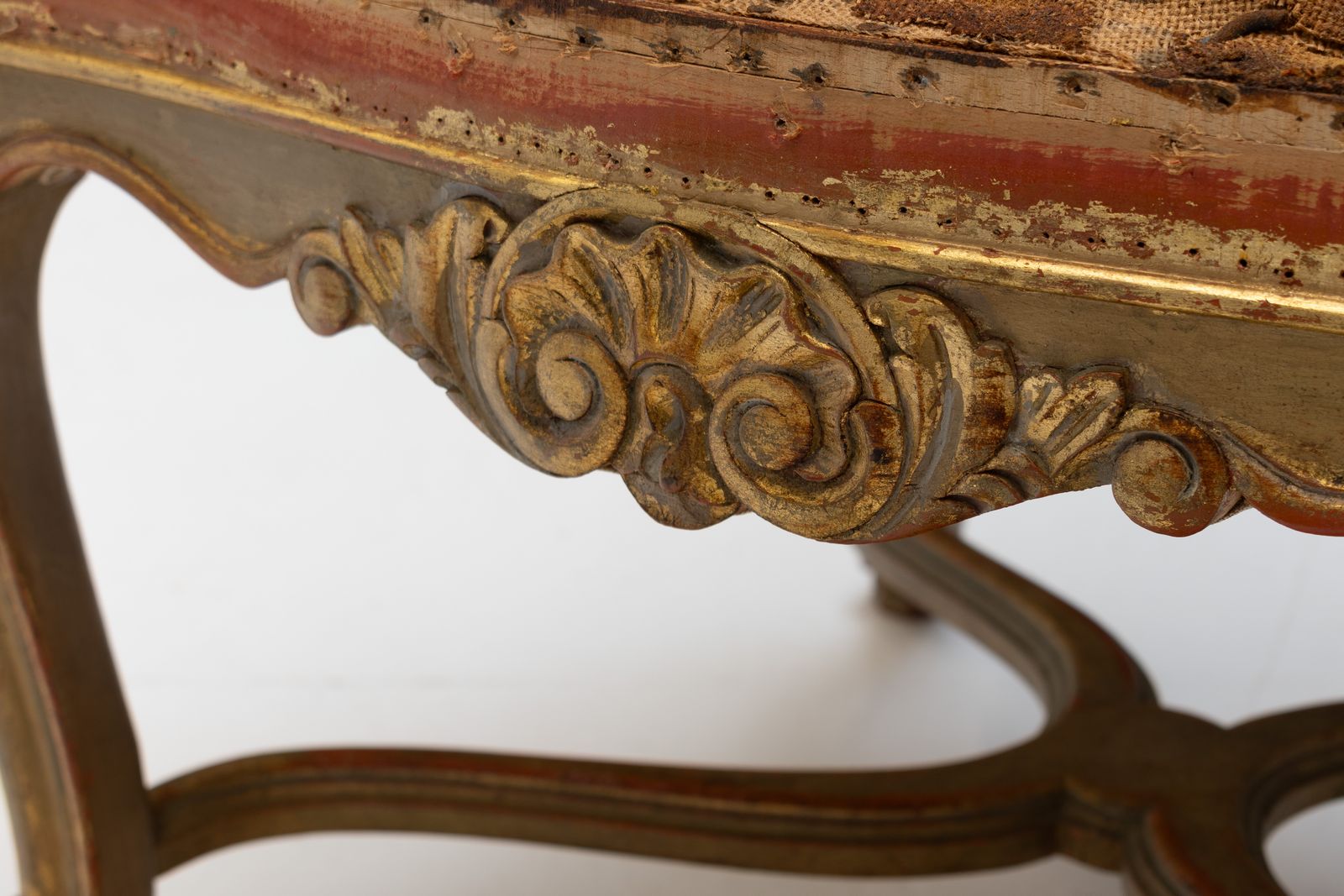 photo for sale Set Of Six Gilded French Dining Chairs