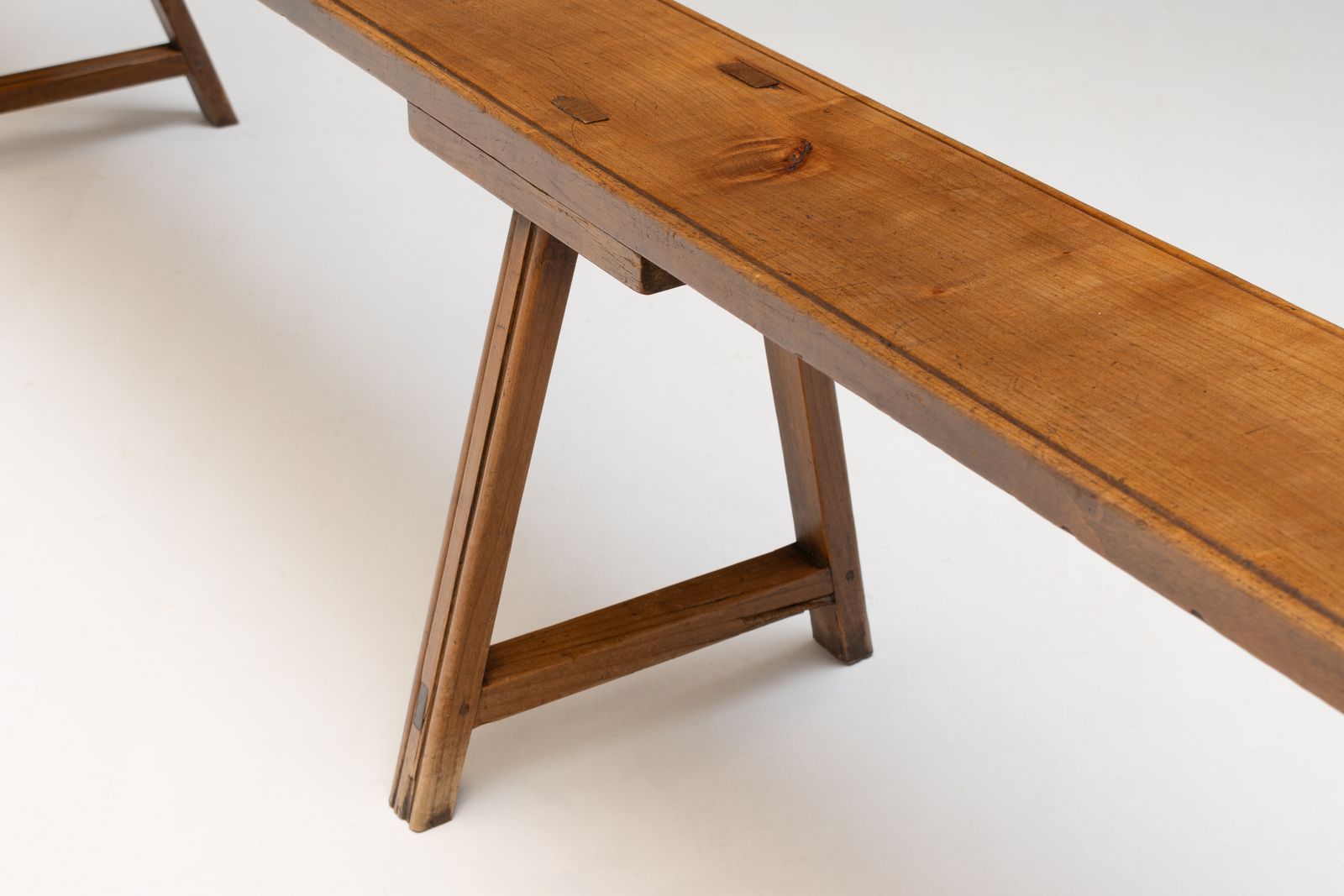 Pair Of Long Cherry Benches photo buy