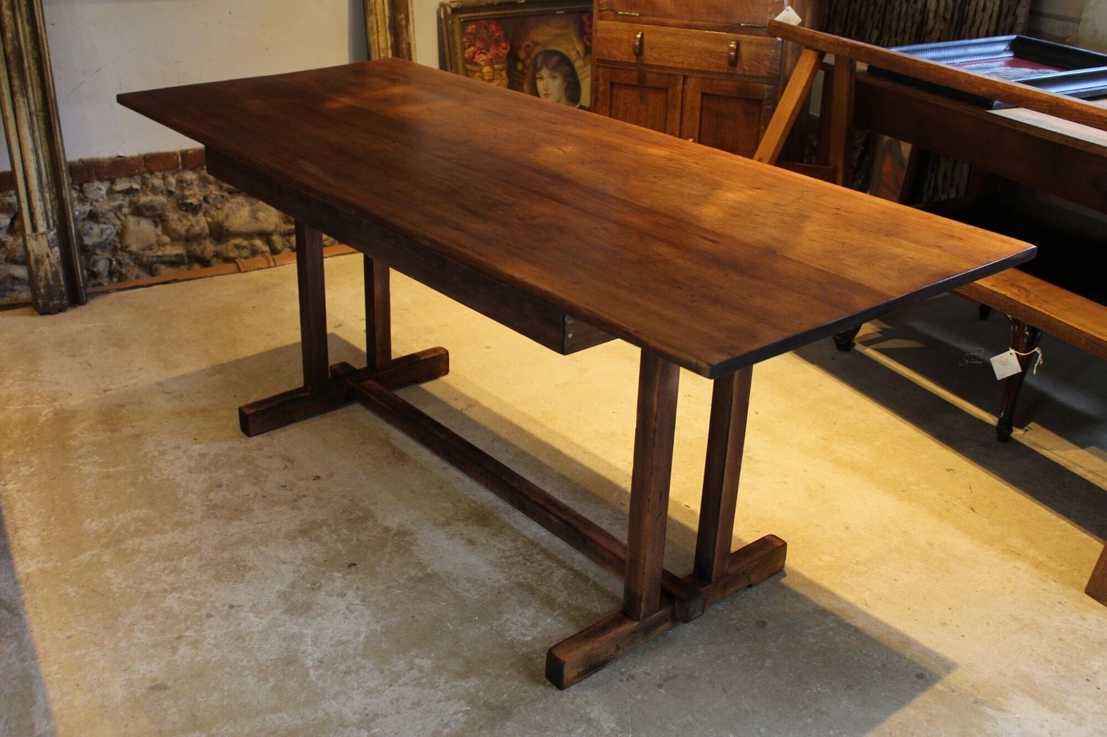 Table Refectory Arts And Crafts Teak The Music House Norwich C1930 photo furniture
