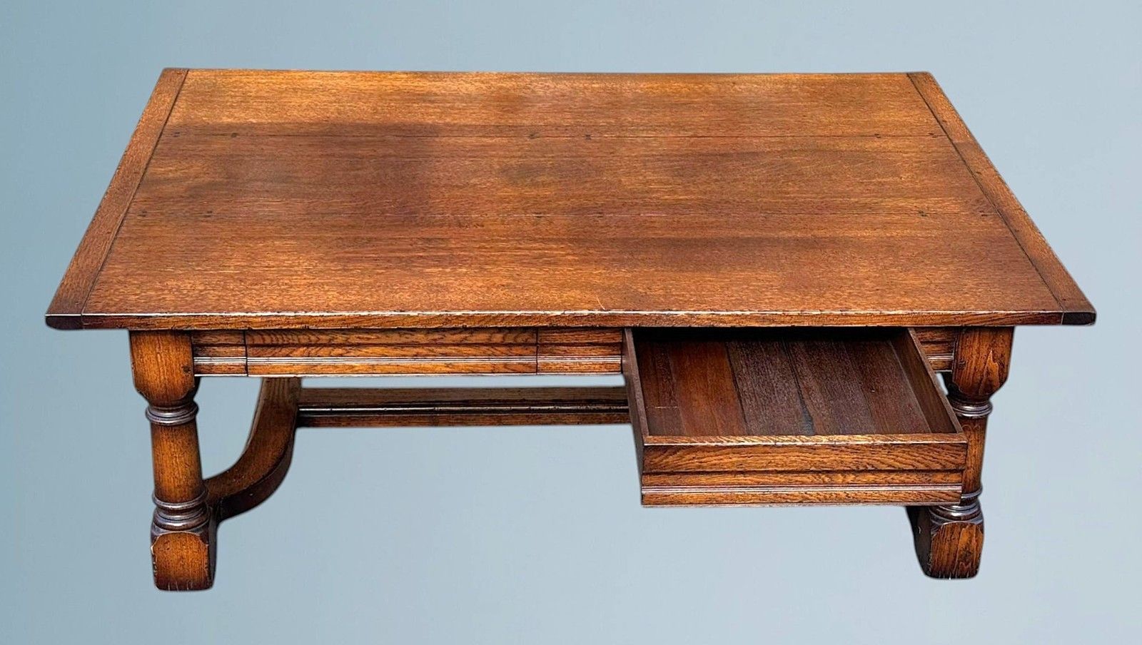 Large Oak Two Drawer Coffee Table photo 500.0