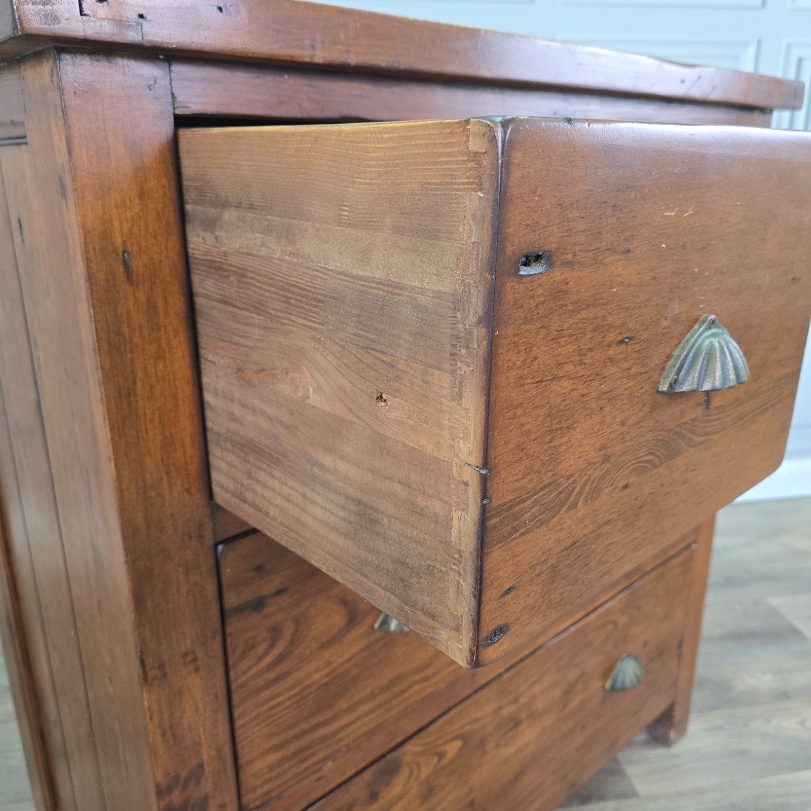 photo for sale Rustic Chest Of Drawers Solid Wooden Irish Coast Reclaimed Pine Tallboy