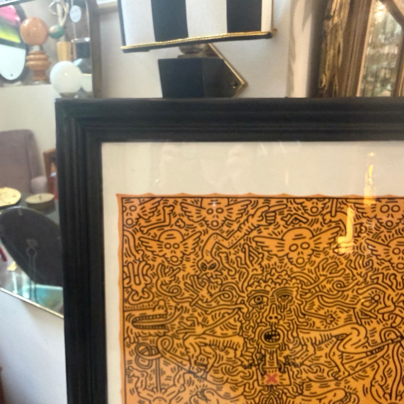 21st Century Keith Haring Pop Art Framed 63/150 Untitled Lithography photo buy