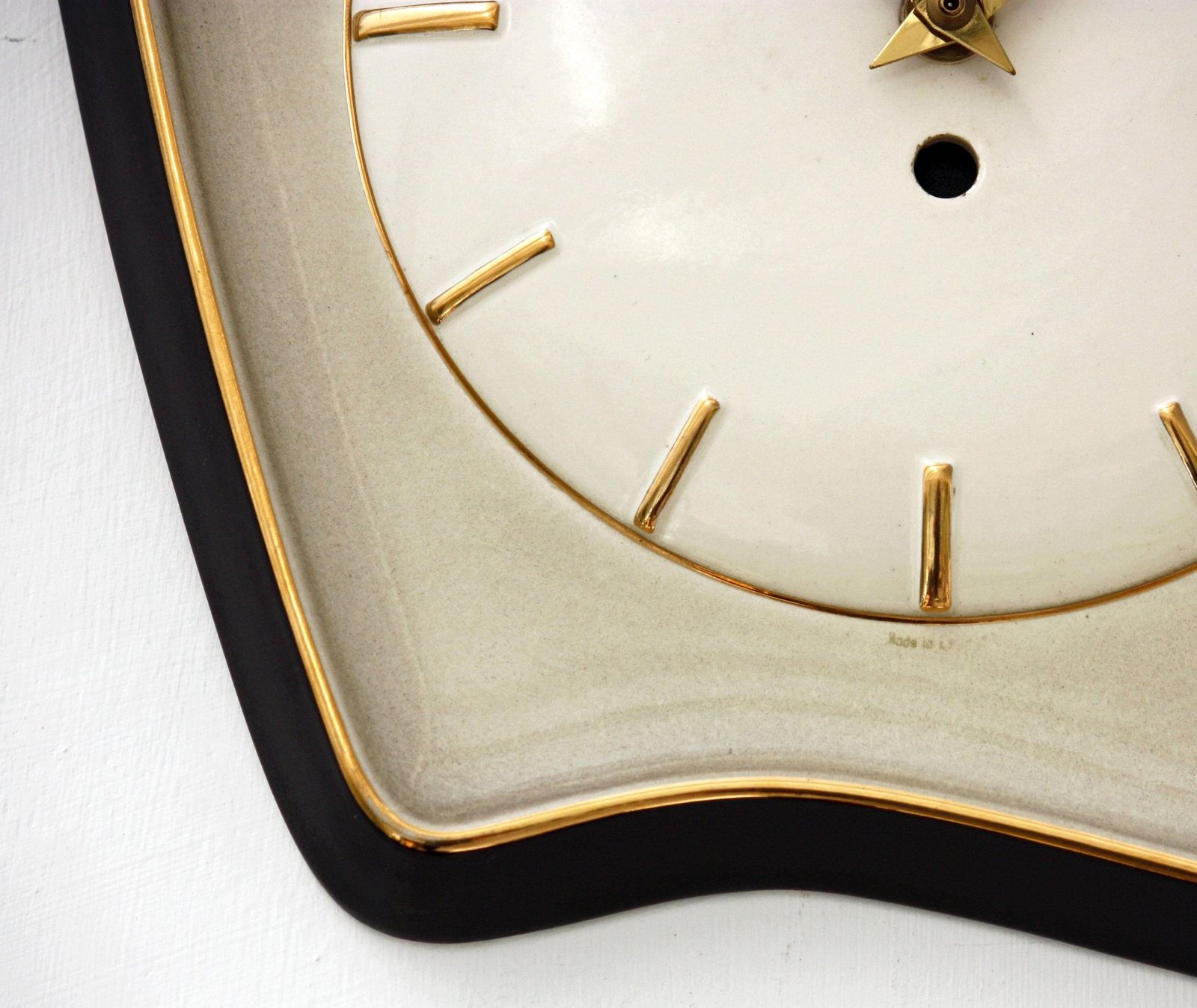 Vintage Mauthe Wall Clock   27cm Ceramic Retro Style Mid Century Style Antique Clock German Clock Gift Off The Wall Clocks photo Home Decor