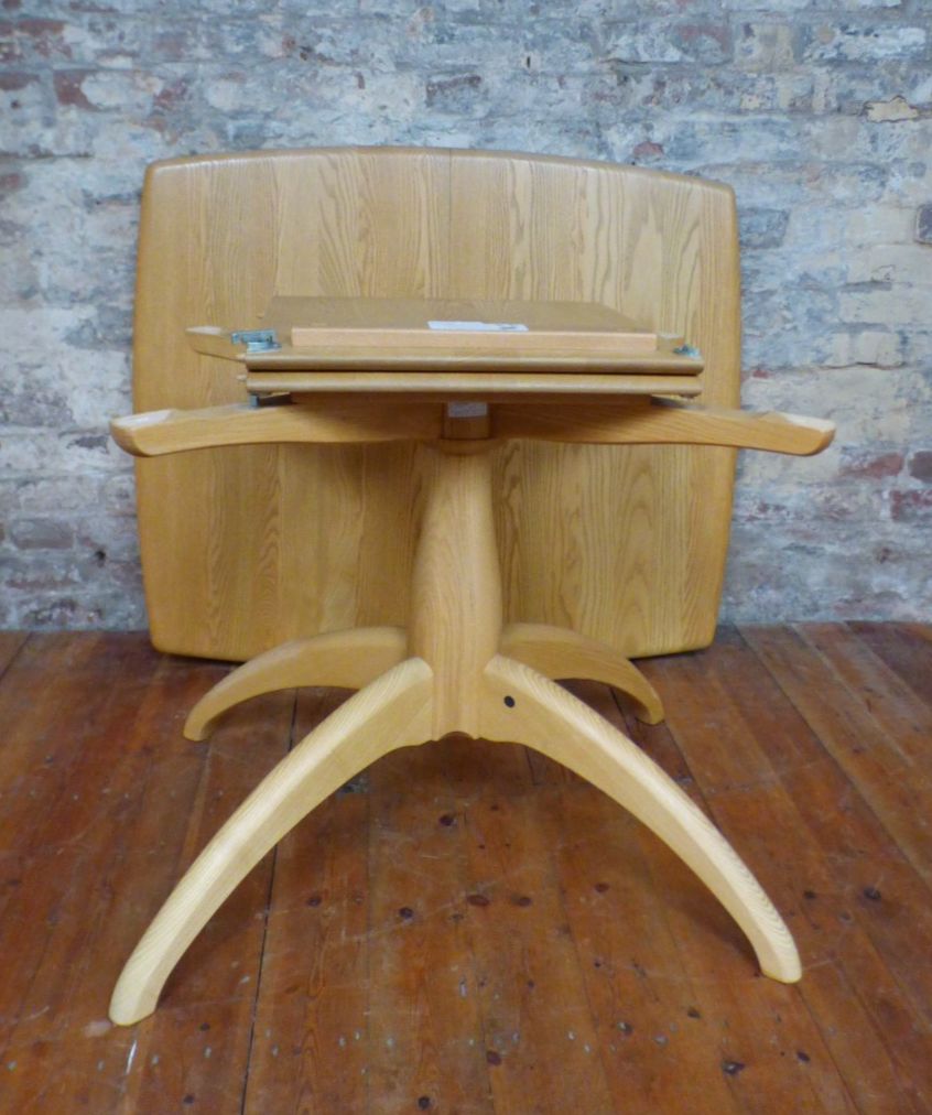 Modern Ercol Model 1192 Extendable Pedestal Windsor Dining Table Uk Deliver Vgc photo furniture