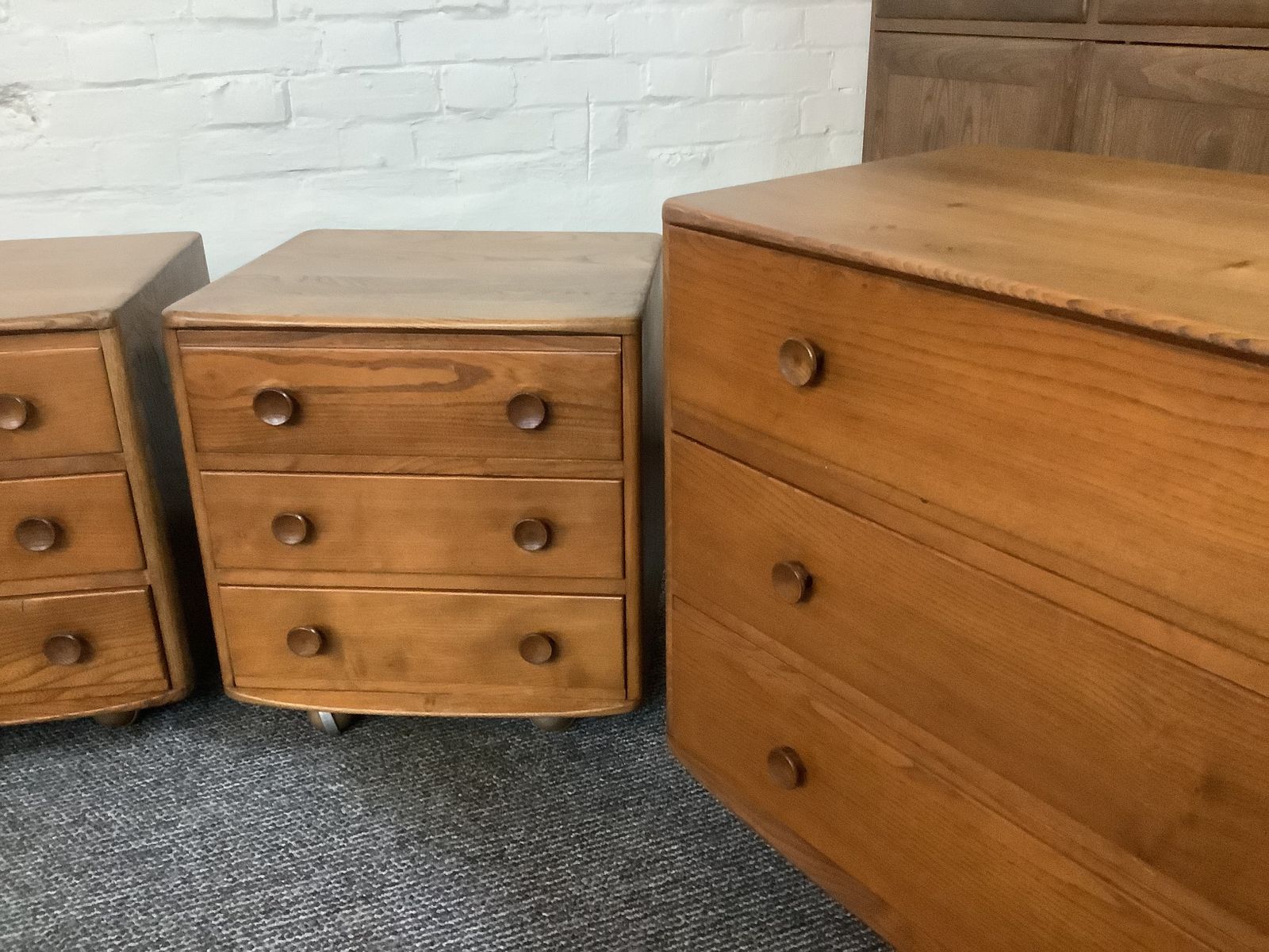 Ercol Bedroom Furniture Suite. Early Windsor Models Produced England 1956. photo Furniture