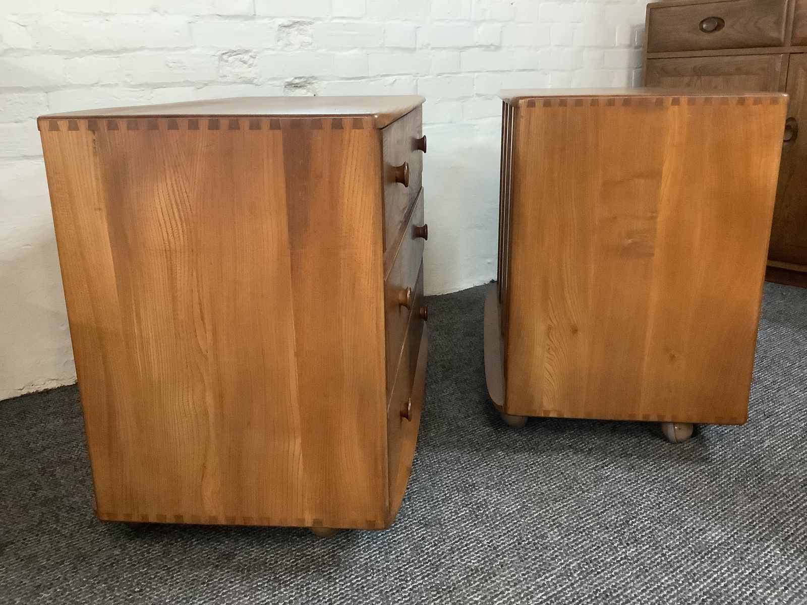 photo for sale Ercol Bedroom Furniture Suite. Early Windsor Models Produced England 1956.