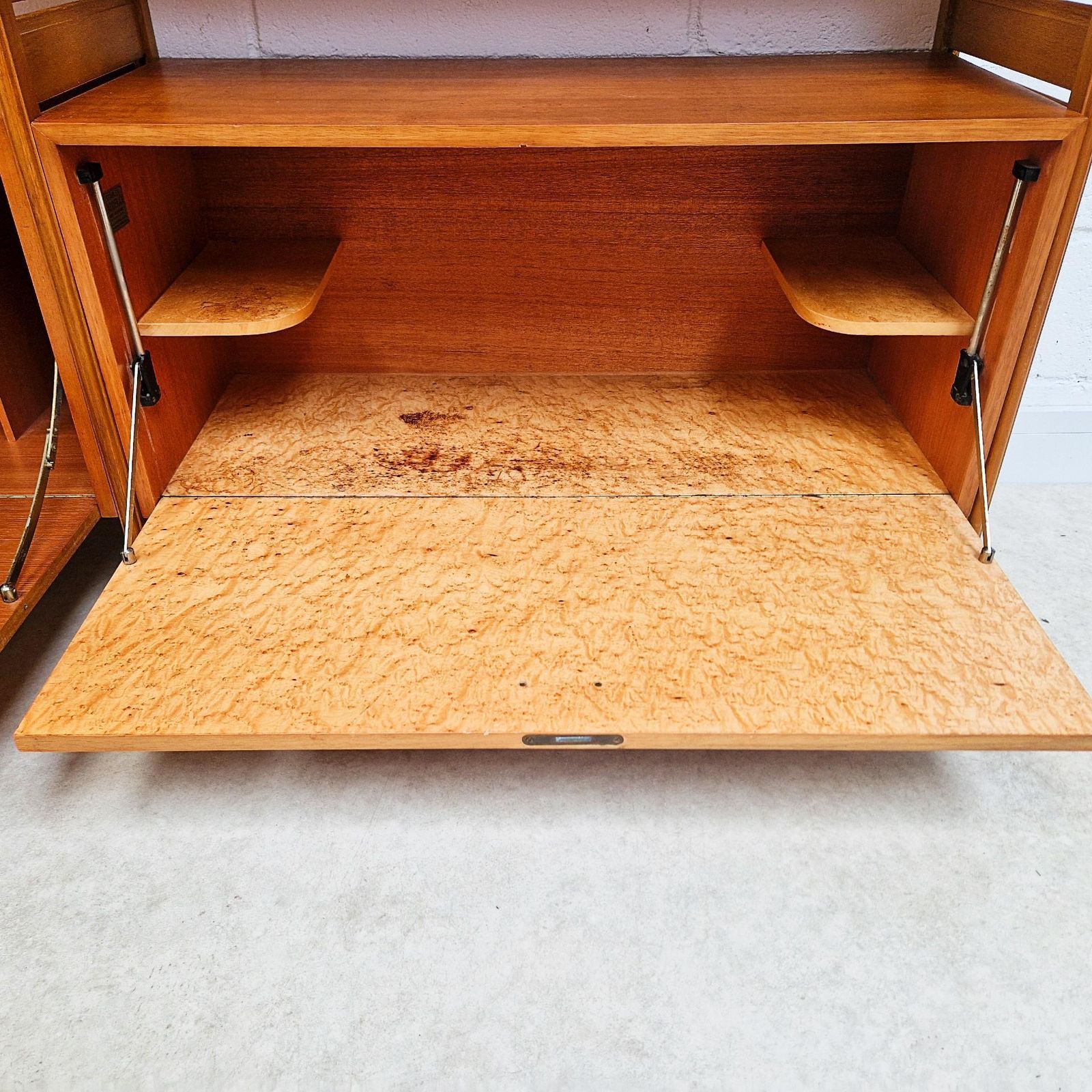 Staples Ladderax Vintage Mid Century 1960s Danish Design 2 Bay Cabinet Shelf Modular System Pg215 photo 1150.0
