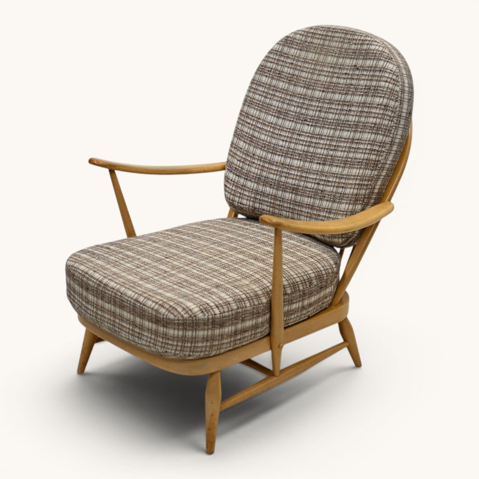 Ercol Windsor Easy Chair Model 203 1970s New Webbing Light Finish Free Delivery* photo furniture