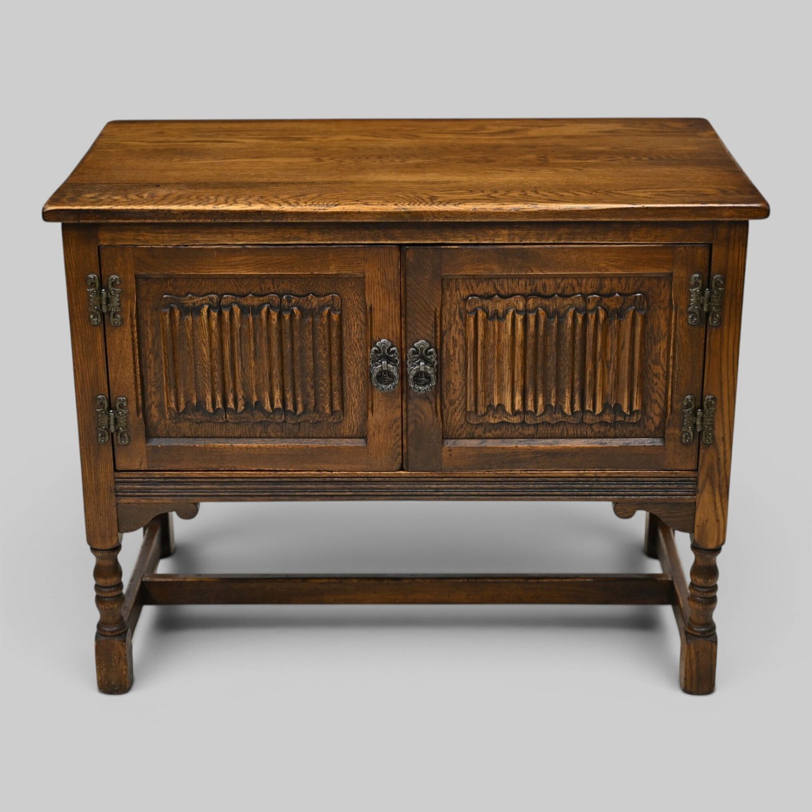 Old Charm Music Vinyl Record Player Cabinet Light Oak #1791 Free Uk Delivery