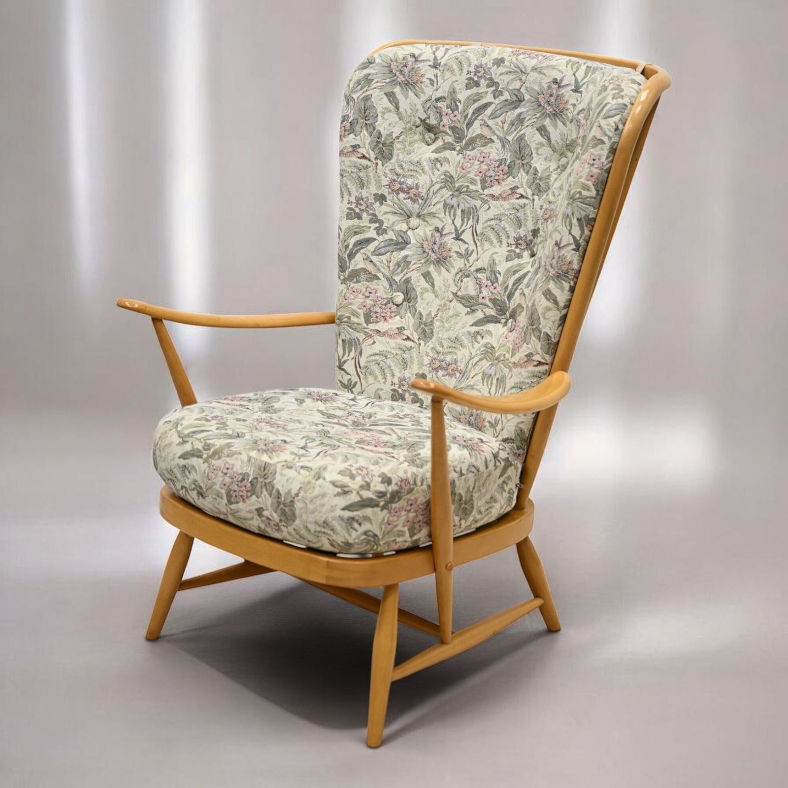Ercol Evergreen Easy Chair Armchair Light Finish Model 478 Free Uk* Delivery