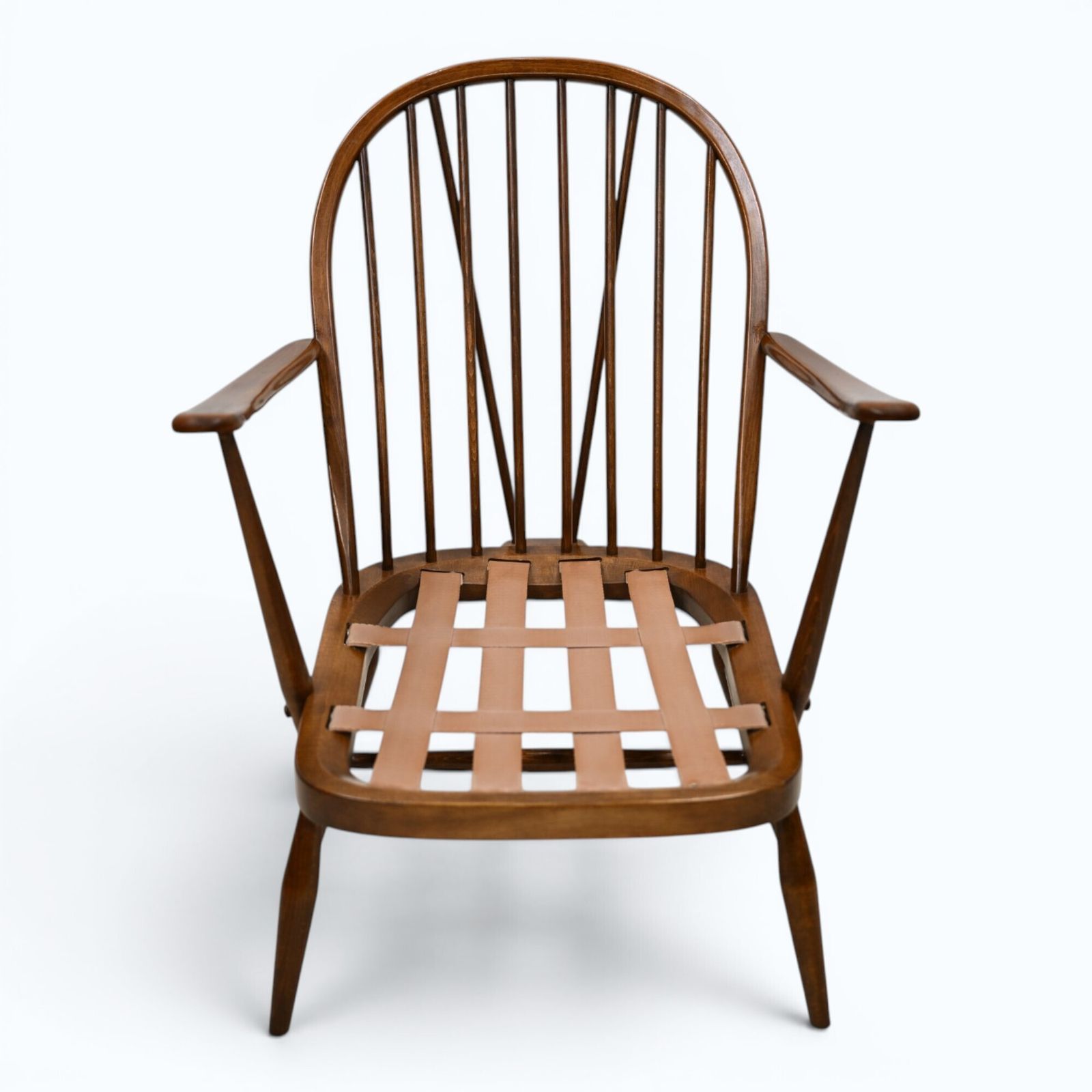 377.0 Ercol Windsor Easy Chair Model 204 1970s Good Webbing Dark Finish Free Delivery photo