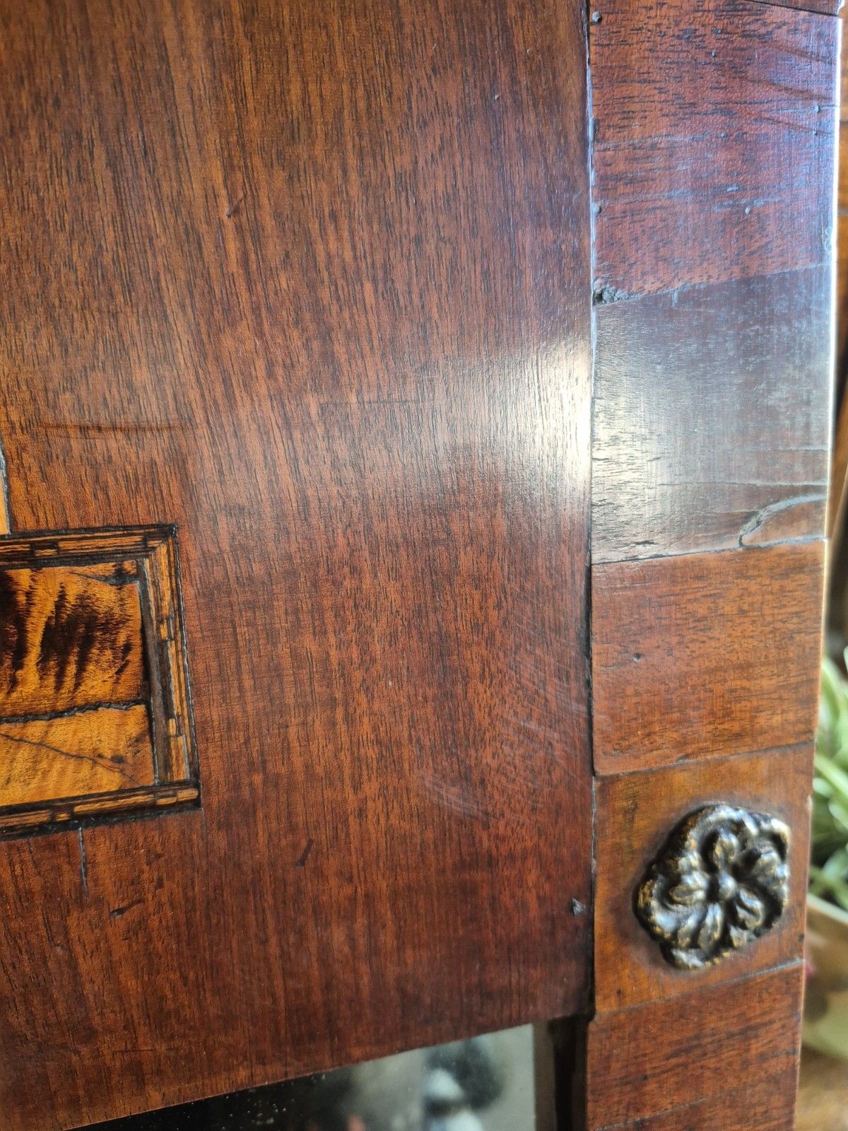photo vinterior An Amazing 19th C Italian Pier Mirror Winged Putti , Satine, Walnut And Poplar