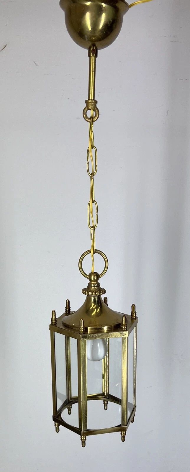 Ceiling Lamp Vintage Style Brass Pendant Chandelier Lantern Light Lot 5254