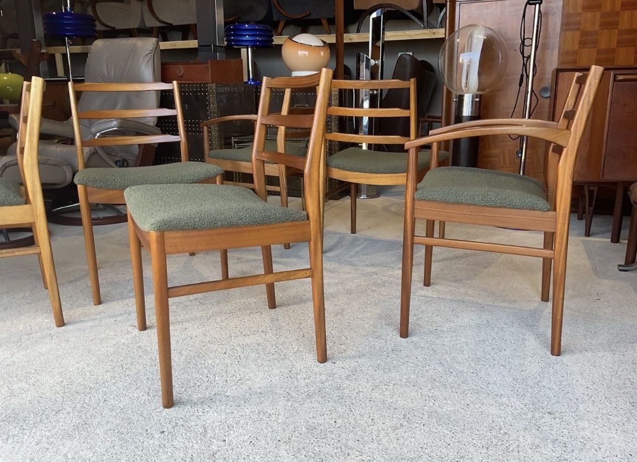 Set Of 6 Dining Chairs By McIntosh Mid Century Vintage Danish Style photo Furniture