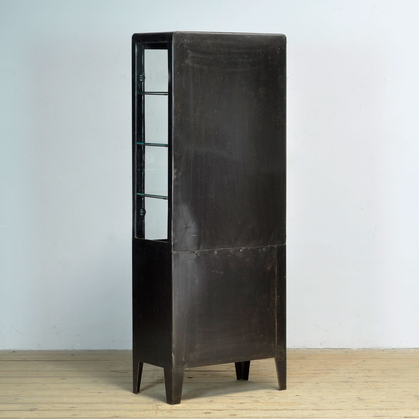 Furniture Polished Iron Medicine Cabinet, 1930s photo