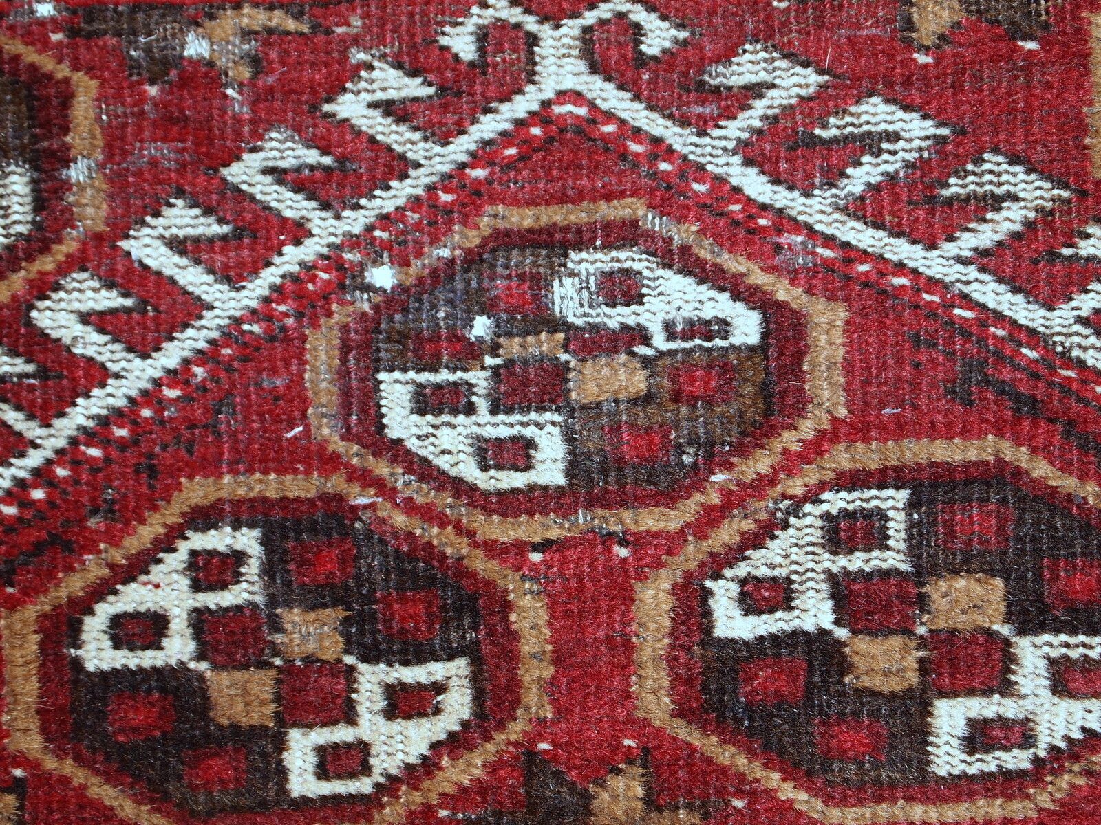 Antiek Afghaans Adraskand-gebedskleed 2,7' x 3,7' | Wol | Ca. jaren 1920 photo vinterior