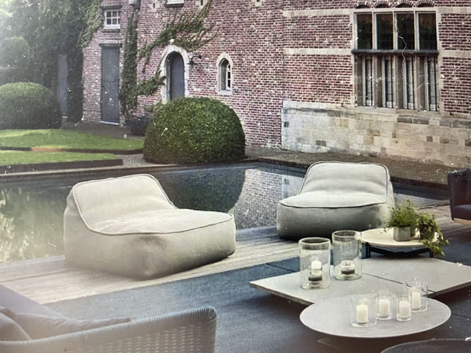 2 Anthracite Paola Lenti Float Outdoor Chairs photo Garden Furniture