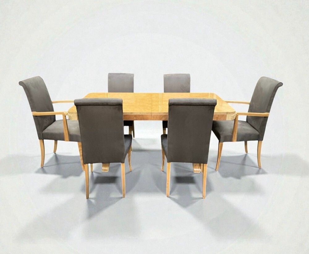 photo furniture Fine Art Deco Hille Dining Table And Six Chairs