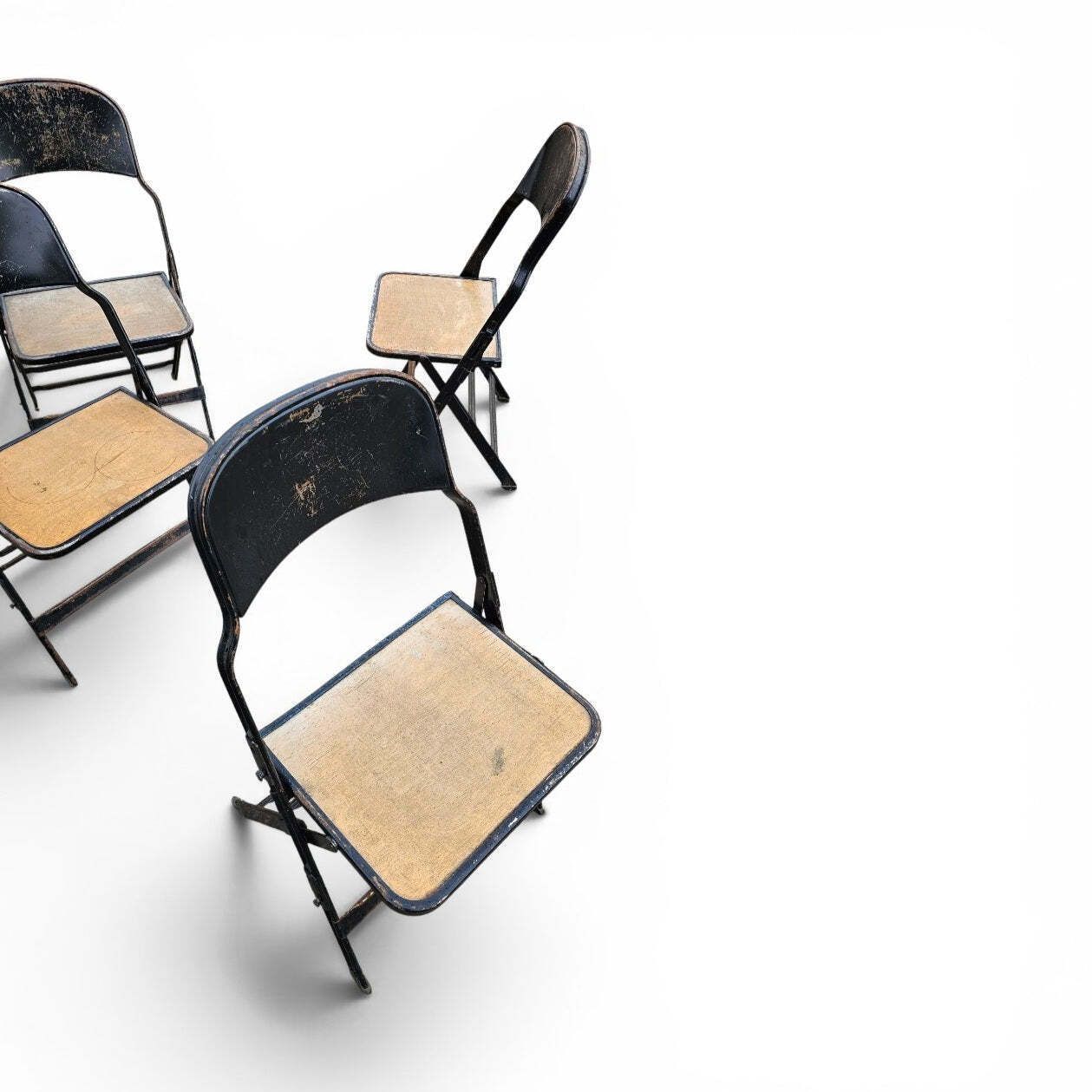 12 X Clarin Corporation Folding Chair / USA 1920s photo vintage