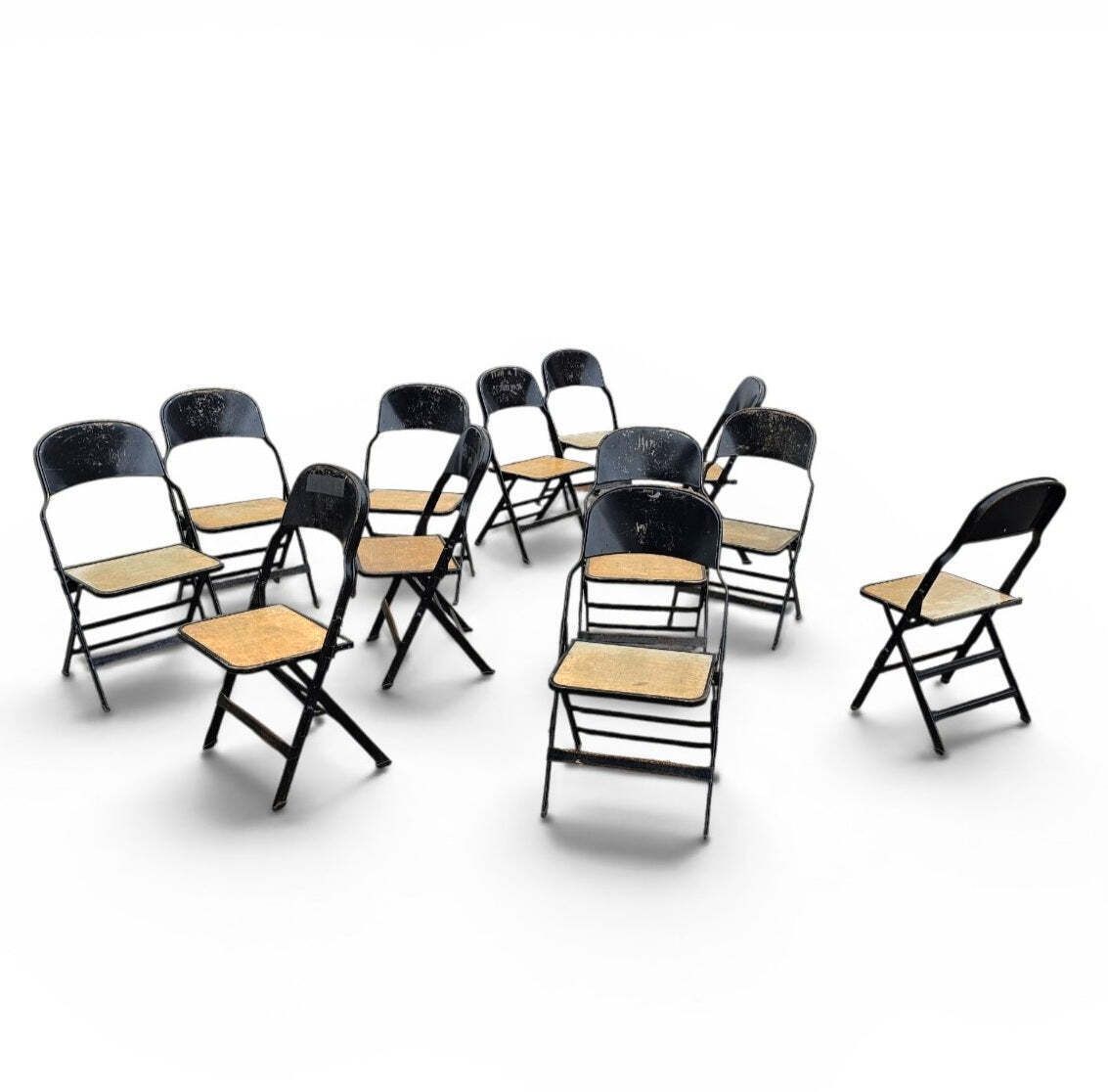 Furniture 12 X Clarin Corporation Folding Chair / USA 1920s photo