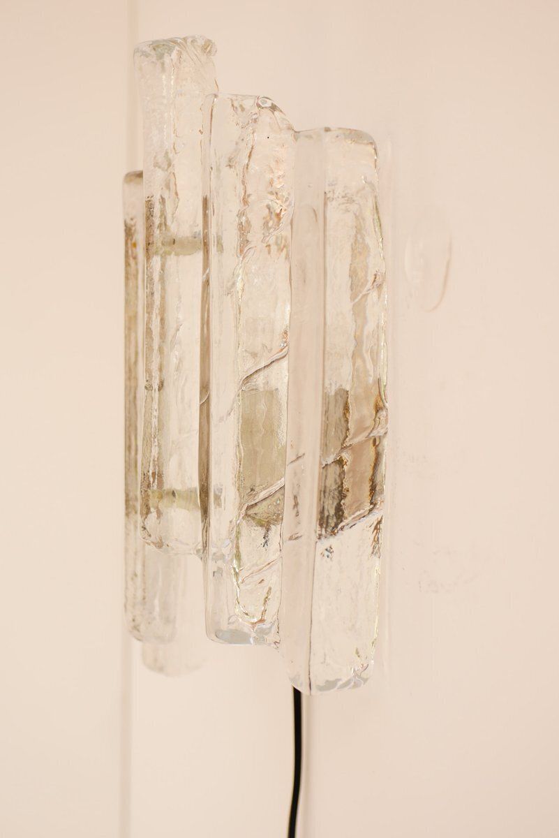 Duitse glazen wandlamp van Fischer Leuchten, jaren 1970 photo 510.0