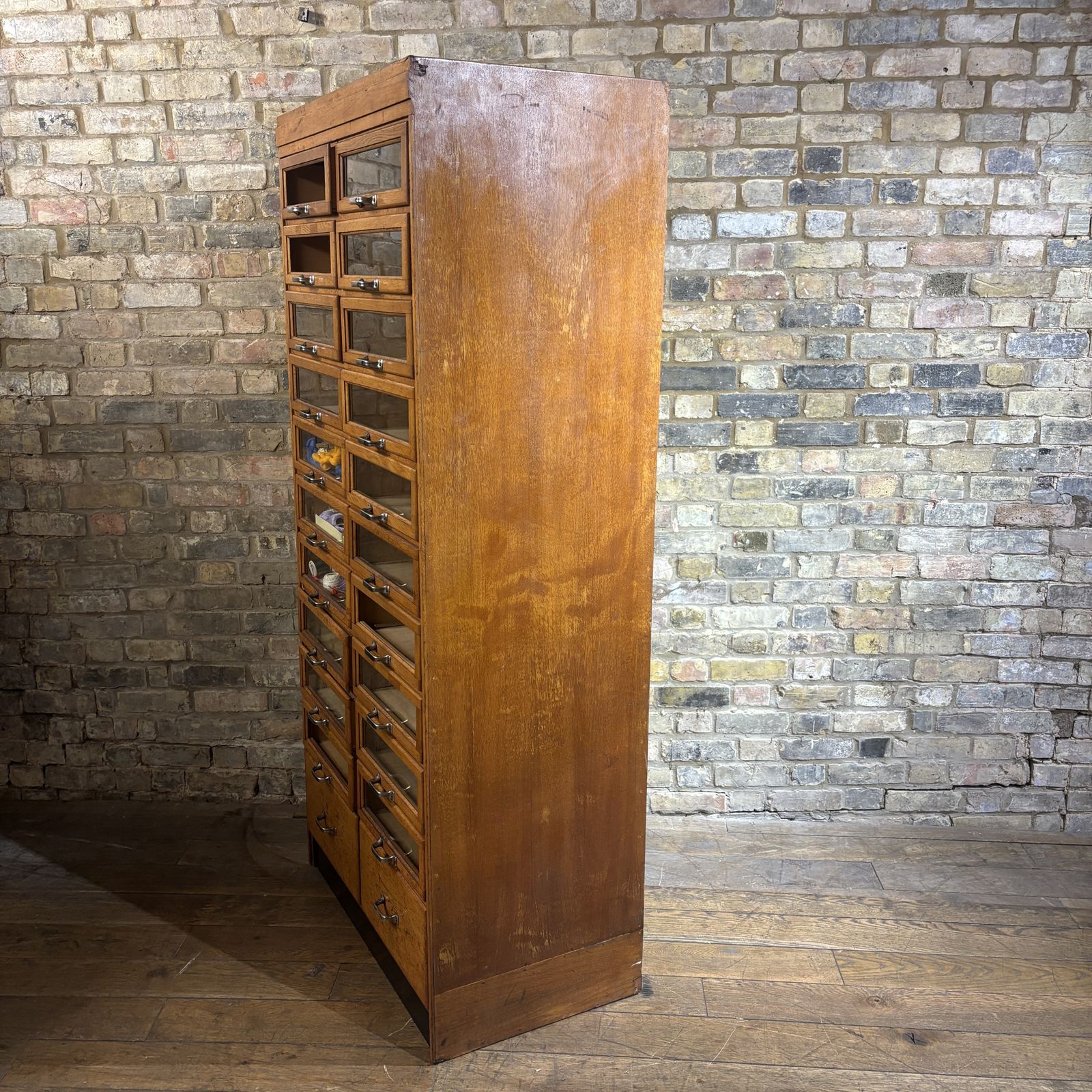 1940s–1950s Oak Haberdashery Cabinet photo vinterior