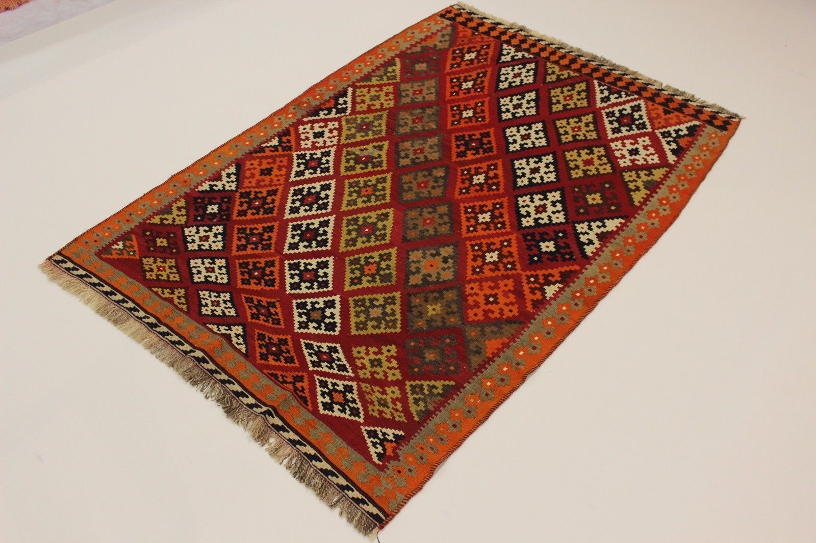 Exclusive Nomadic Kilim Unique Rug 2.50 X 1.65 photo for sale