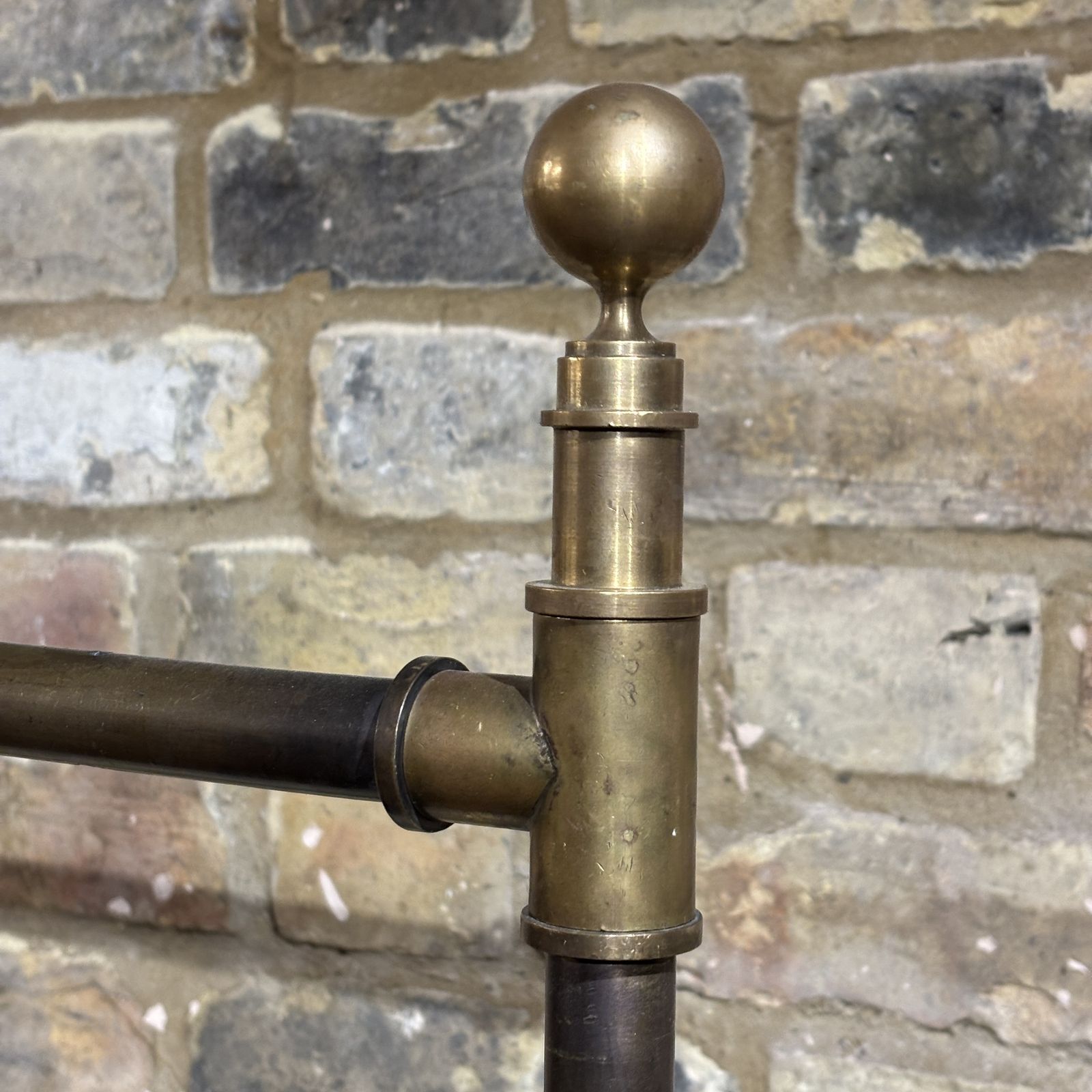 Victorian Style Brass & Bronze Garment Rail photo buy