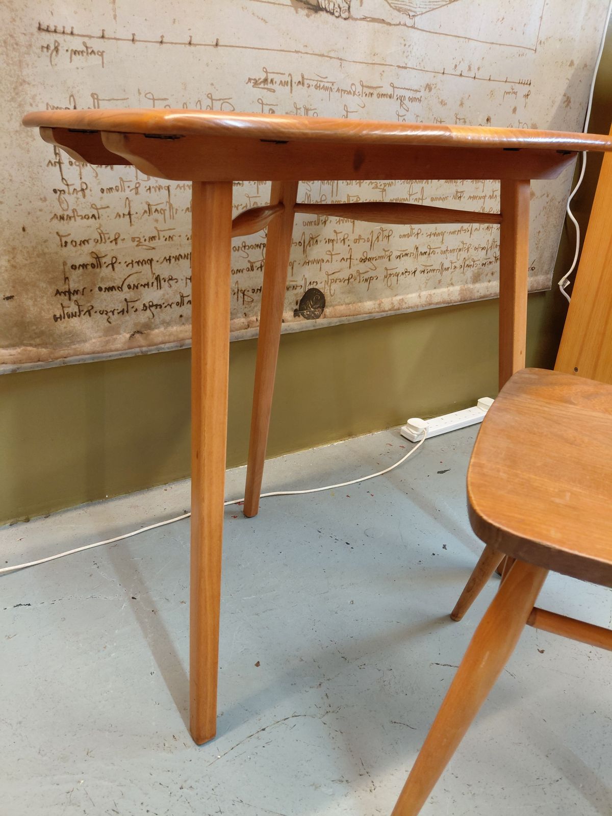 1950s Ercol Blonde Extension Table / Model 265 photo vinterior