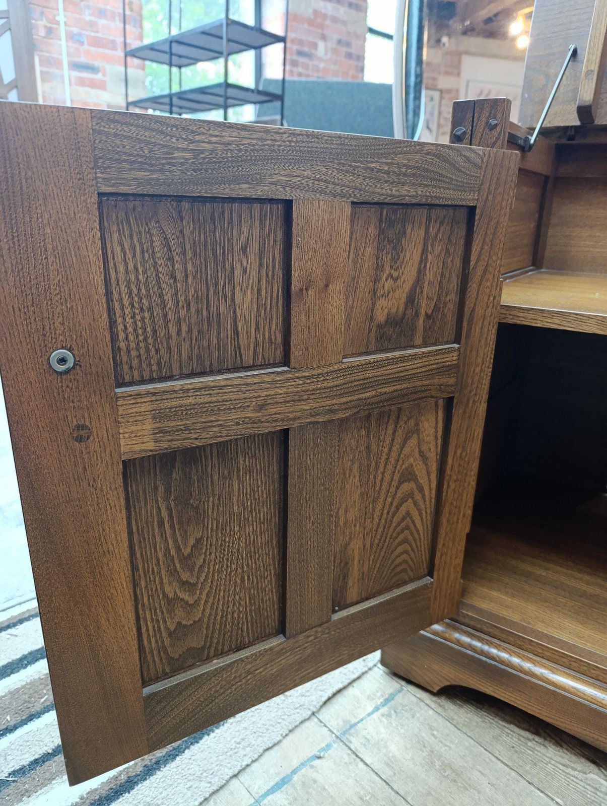395.0 Mid Century Ercol Winchester Sideboard |Media Unit | Model 961 Golden Dawn | 1960s photo