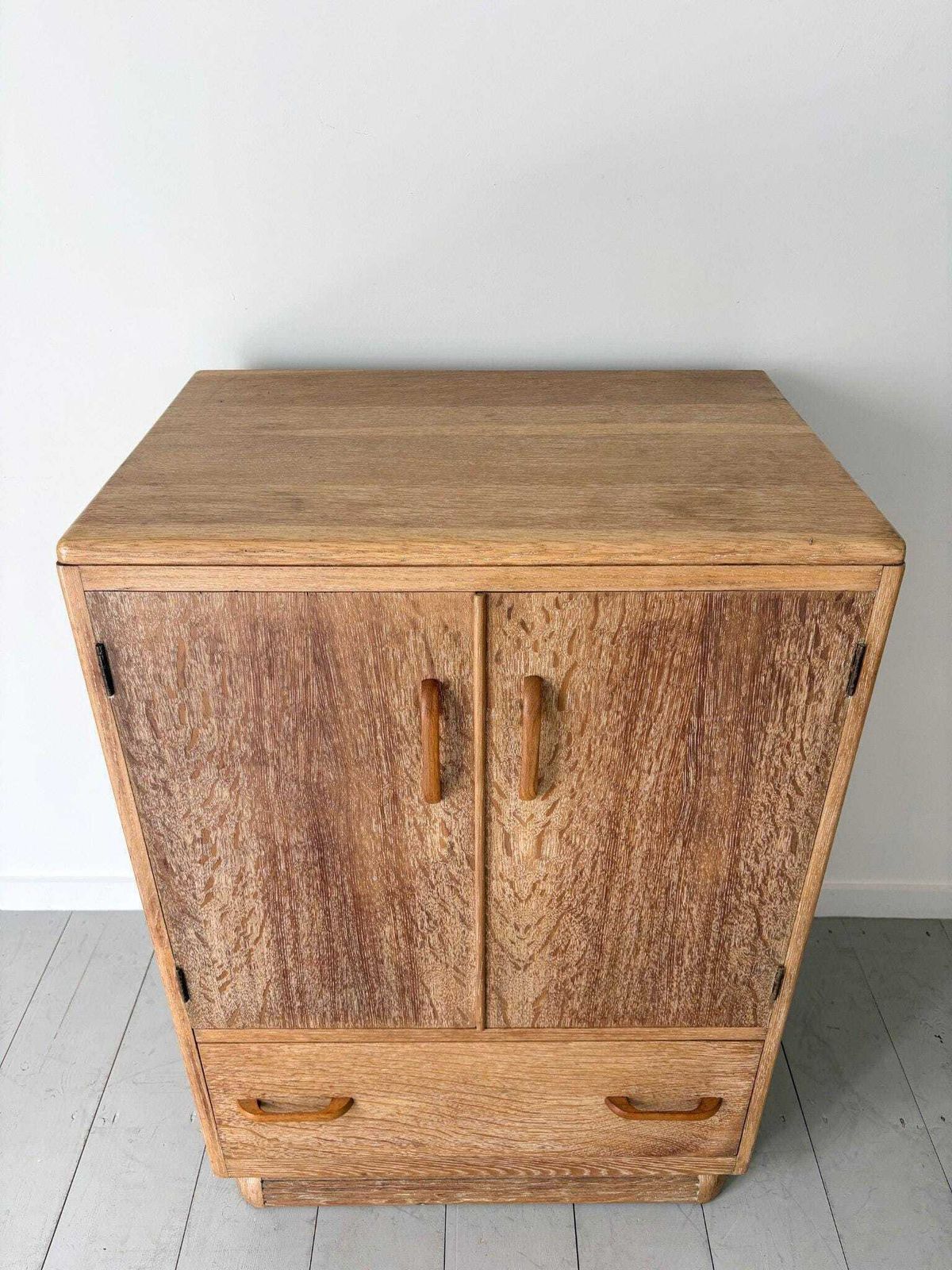 1930s Limed Oak Tallboy Cabinet With Drawers photo buy